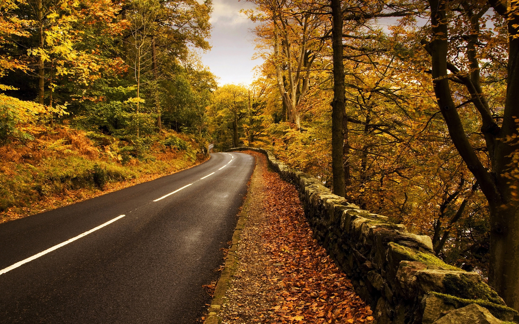 Laden Sie das Landschaft, Roads, Herbst-Bild kostenlos auf Ihren PC-Desktop herunter