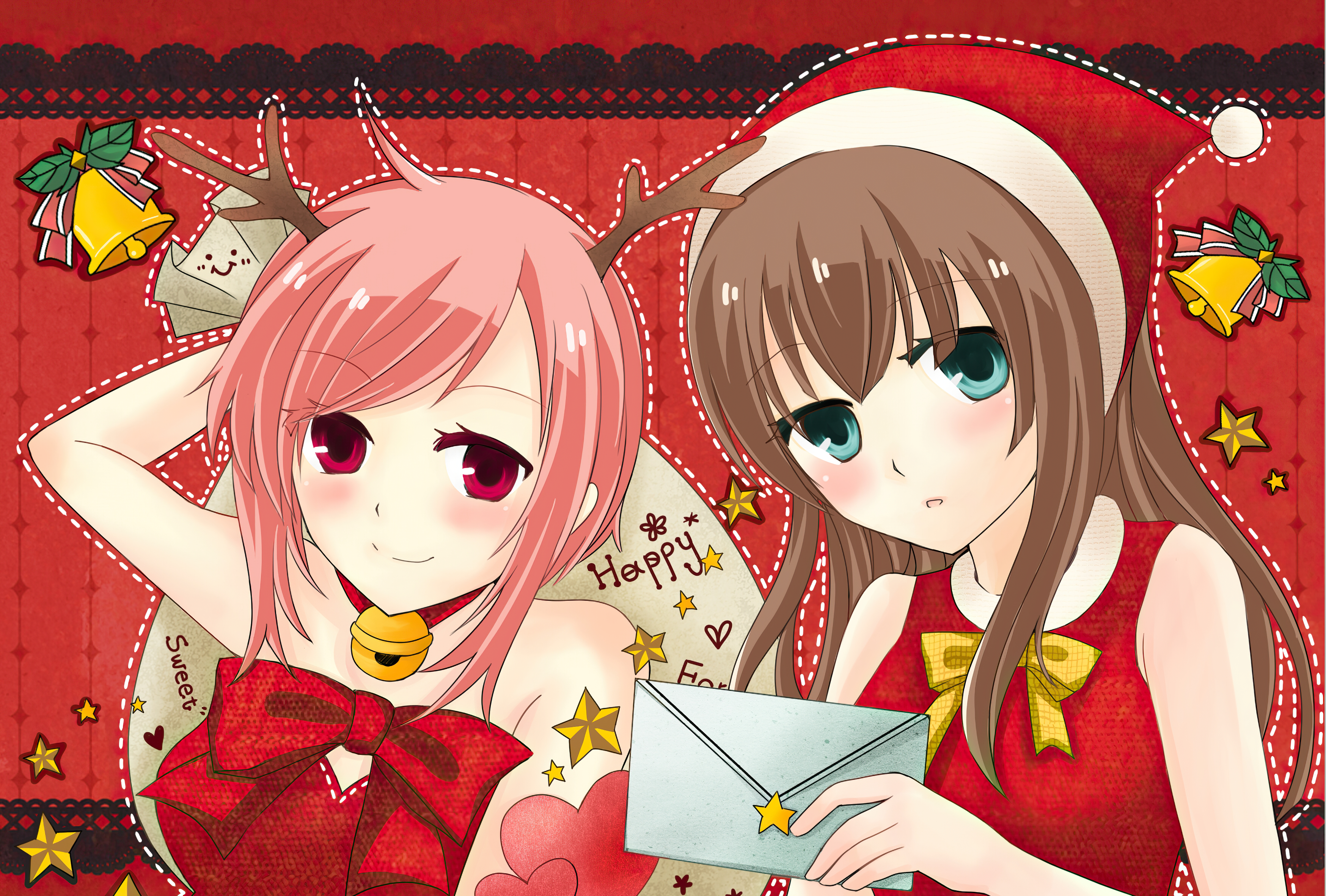 Handy-Wallpaper Weihnachten, Original, Animes kostenlos herunterladen.