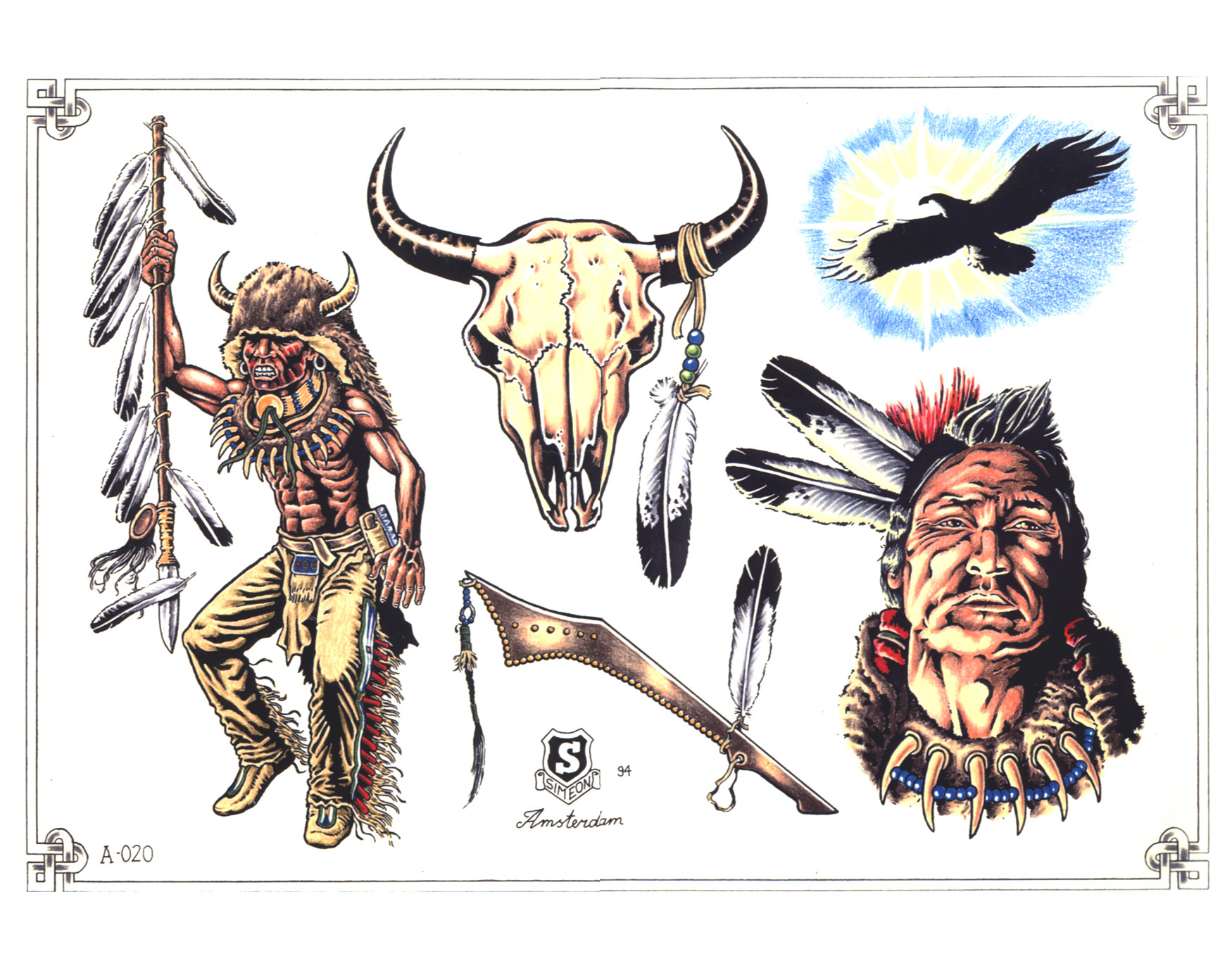 Handy-Wallpaper Tätowierung, Psychedelisch, Künstlerisch, Trippy, Amerikanischer Ureinwohner kostenlos herunterladen.
