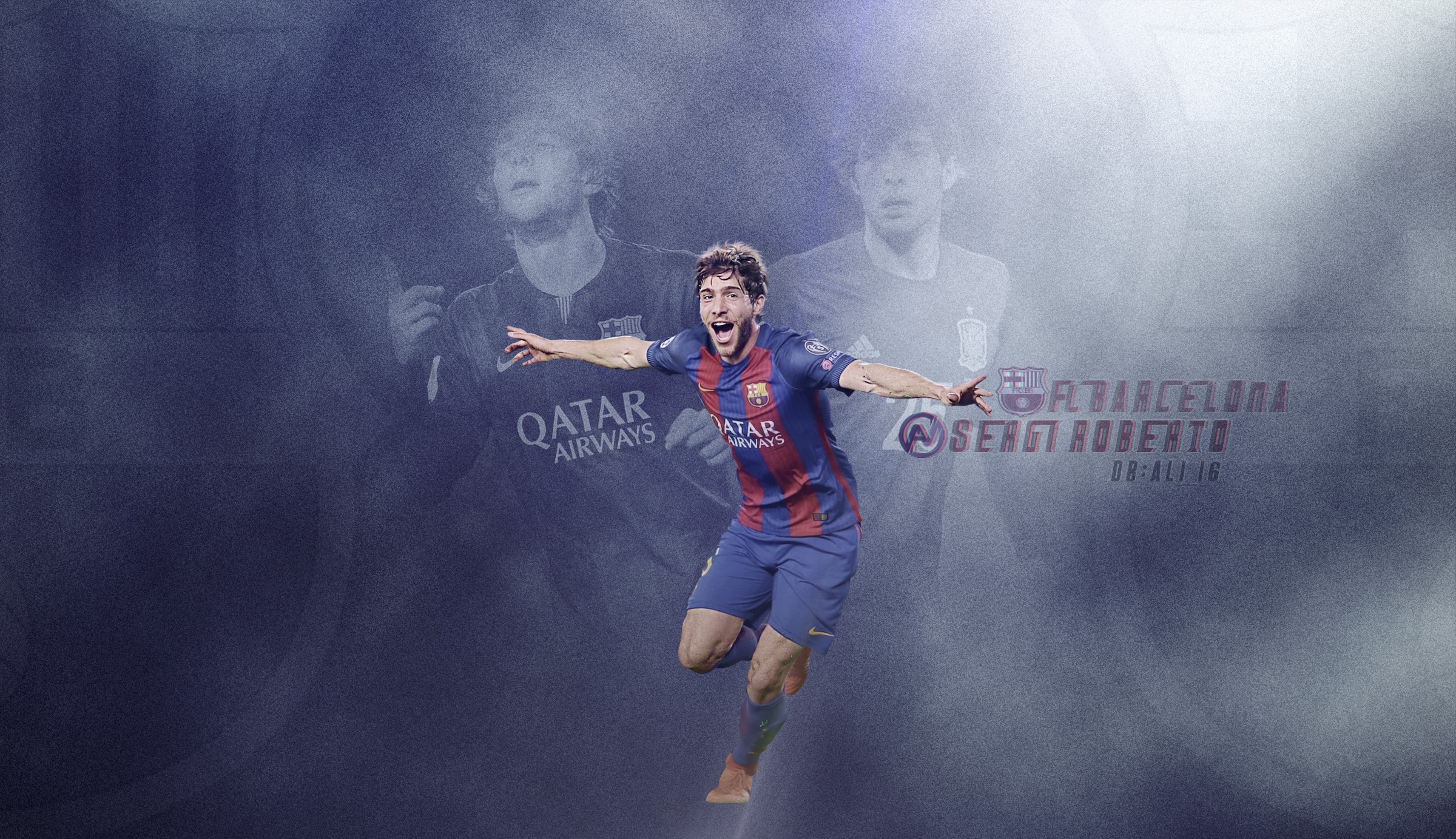 Free download wallpaper Sports, Soccer, Fc Barcelona, Sergi Roberto on your PC desktop