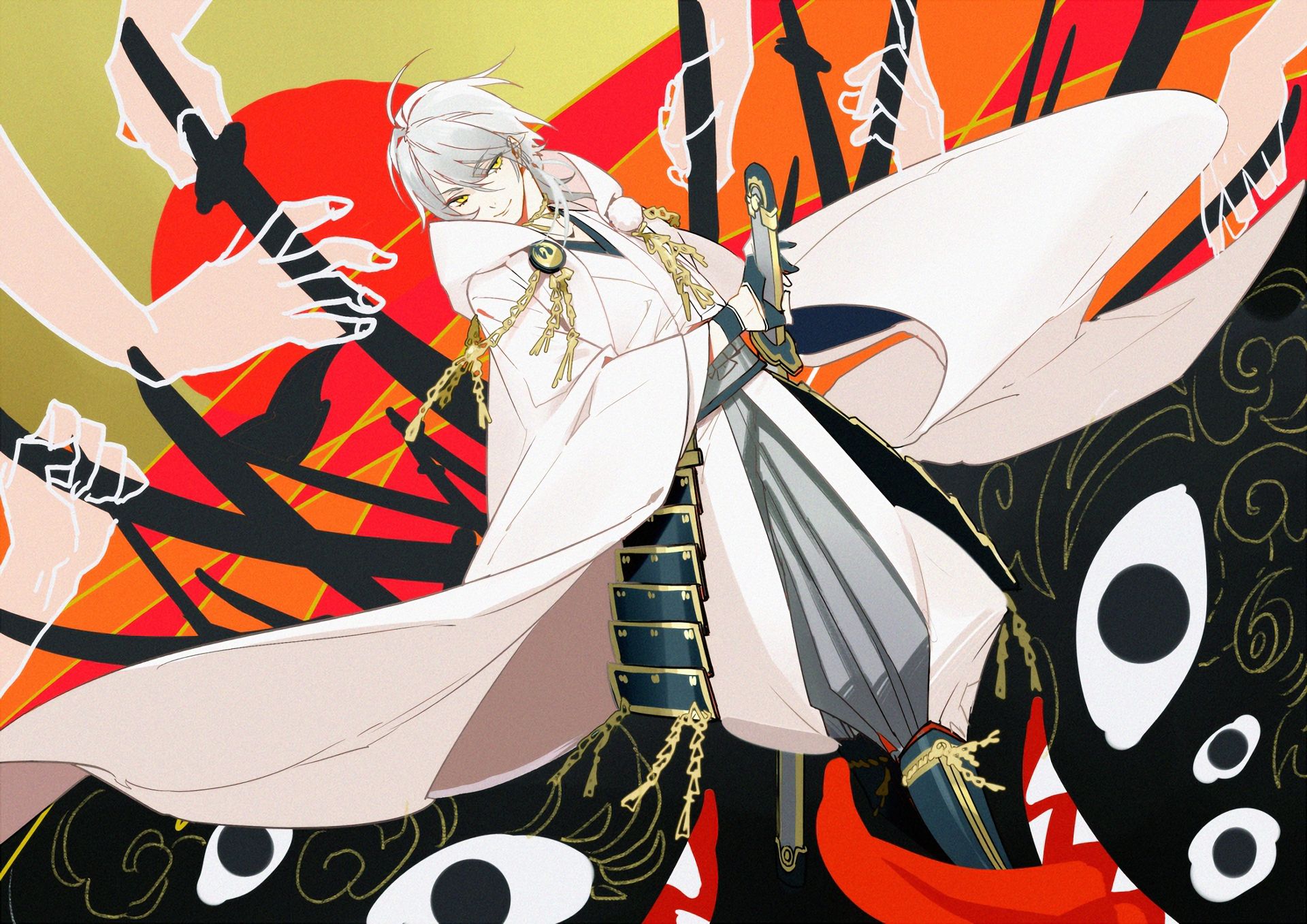 Free download wallpaper Anime, Touken Ranbu on your PC desktop