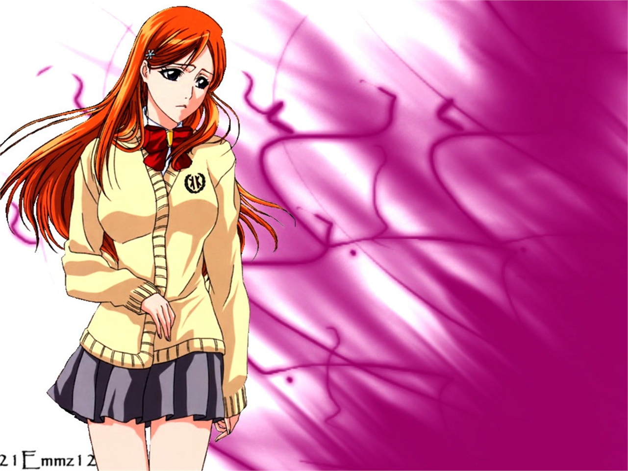 Handy-Wallpaper Bleach, Animes, Orihime Inoue kostenlos herunterladen.