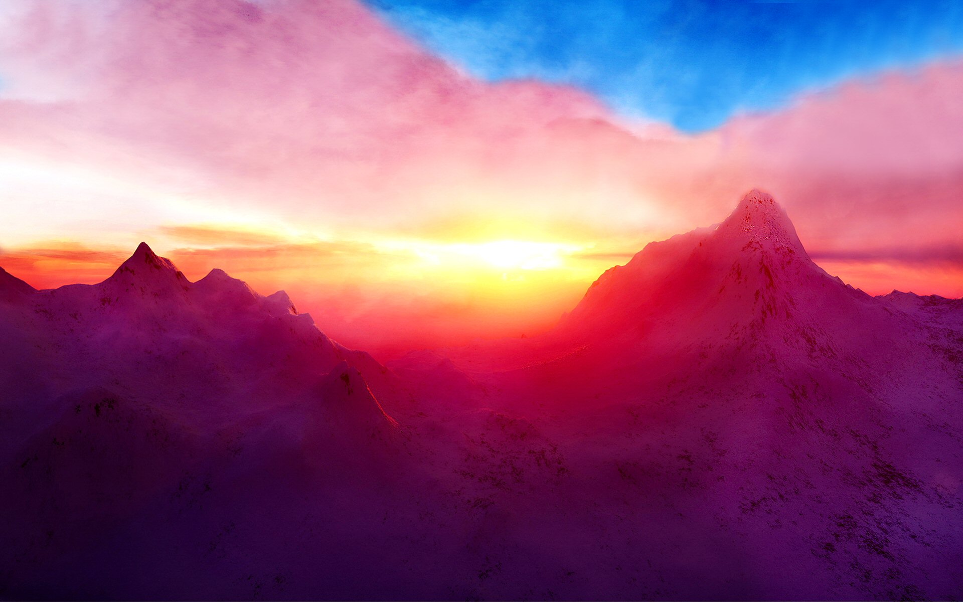 Baixe gratuitamente a imagem Montanha, Colorido, Nuvem, Terra/natureza na área de trabalho do seu PC