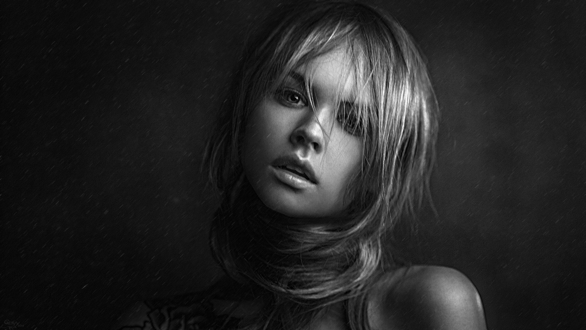 Download mobile wallpaper Model, Women, Black & White, Anastasiya Scheglova for free.