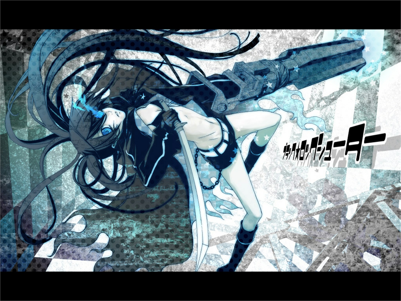 Free download wallpaper Anime, Black Rock Shooter on your PC desktop