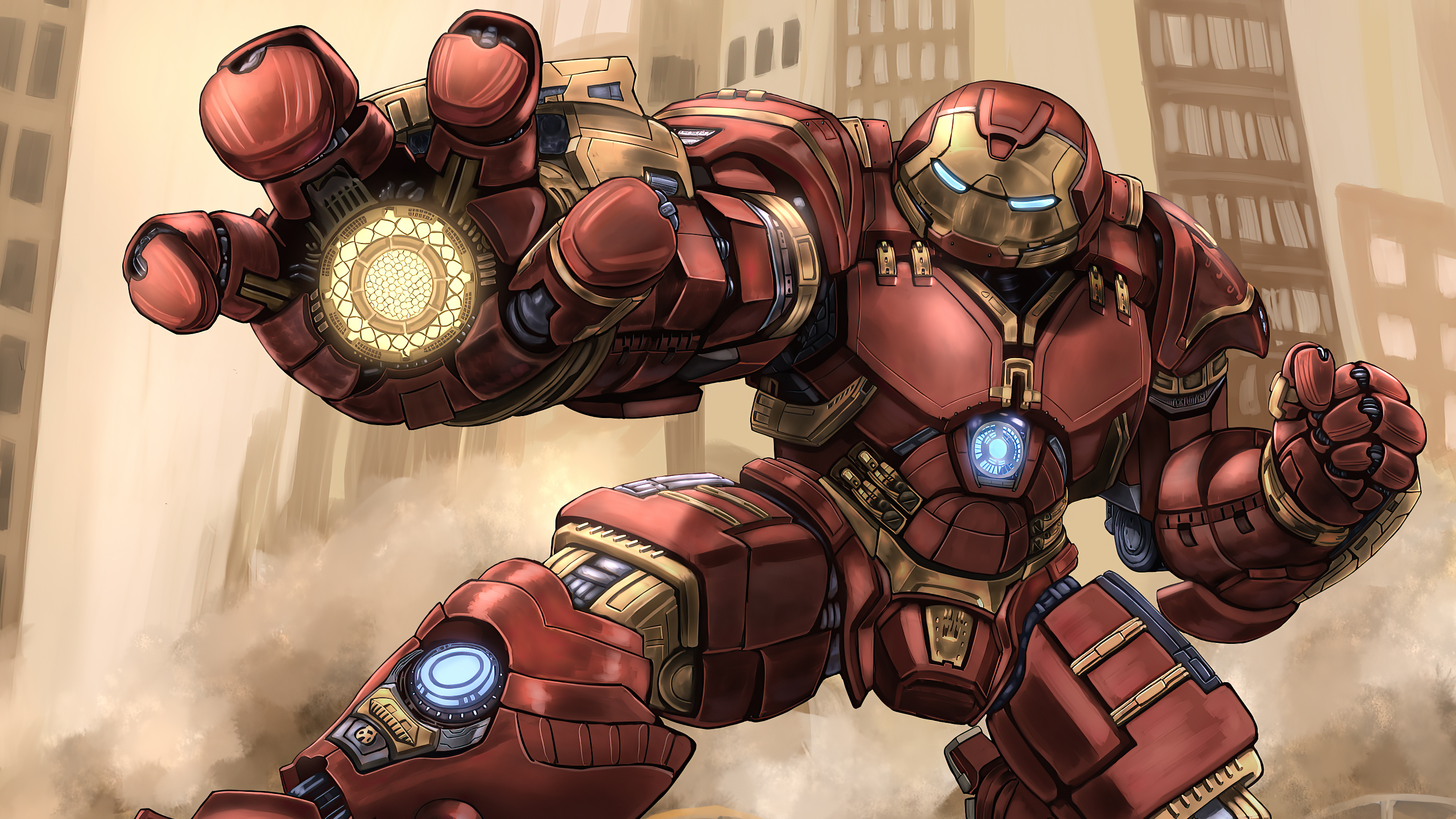 Baixar papel de parede para celular de Homem De Ferro, História Em Quadrinhos, Hulkbuster gratuito.
