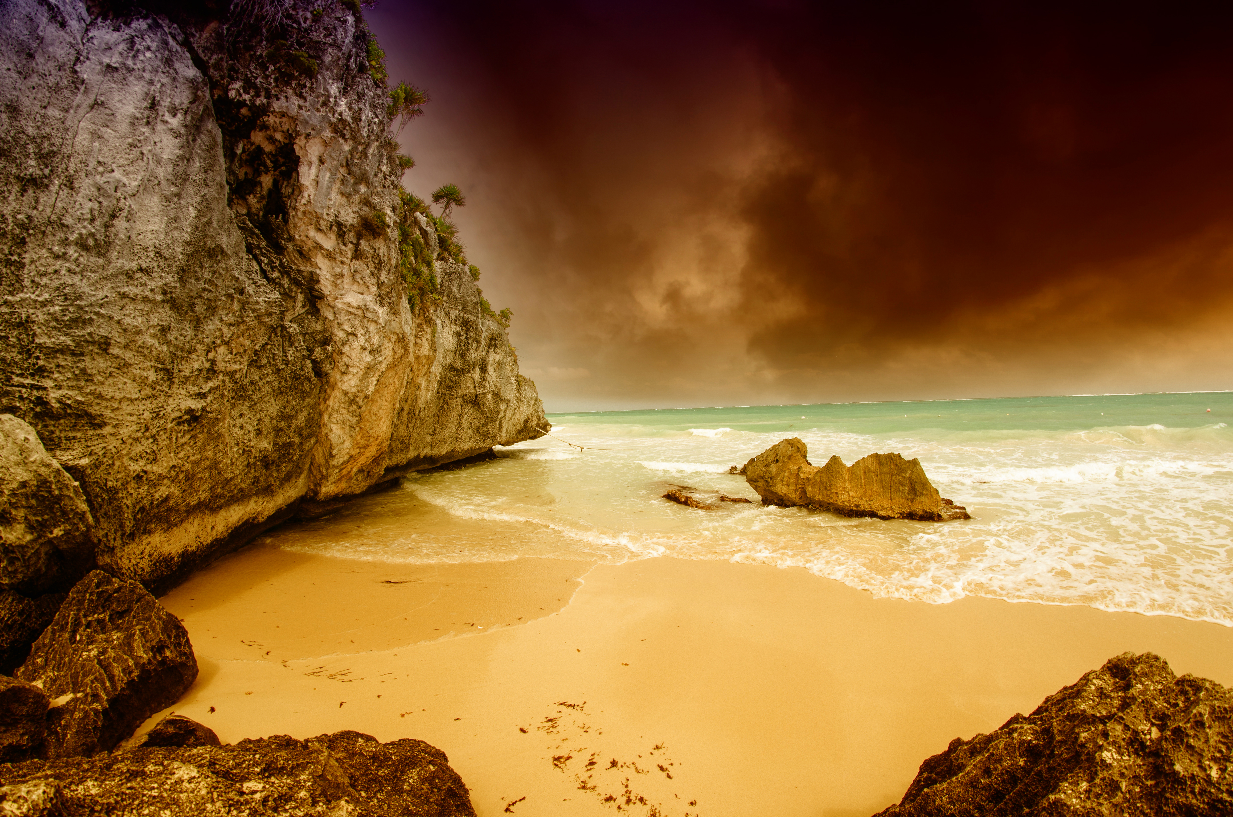 Free download wallpaper Nature, Beach, Horizon, Ocean, Earth on your PC desktop