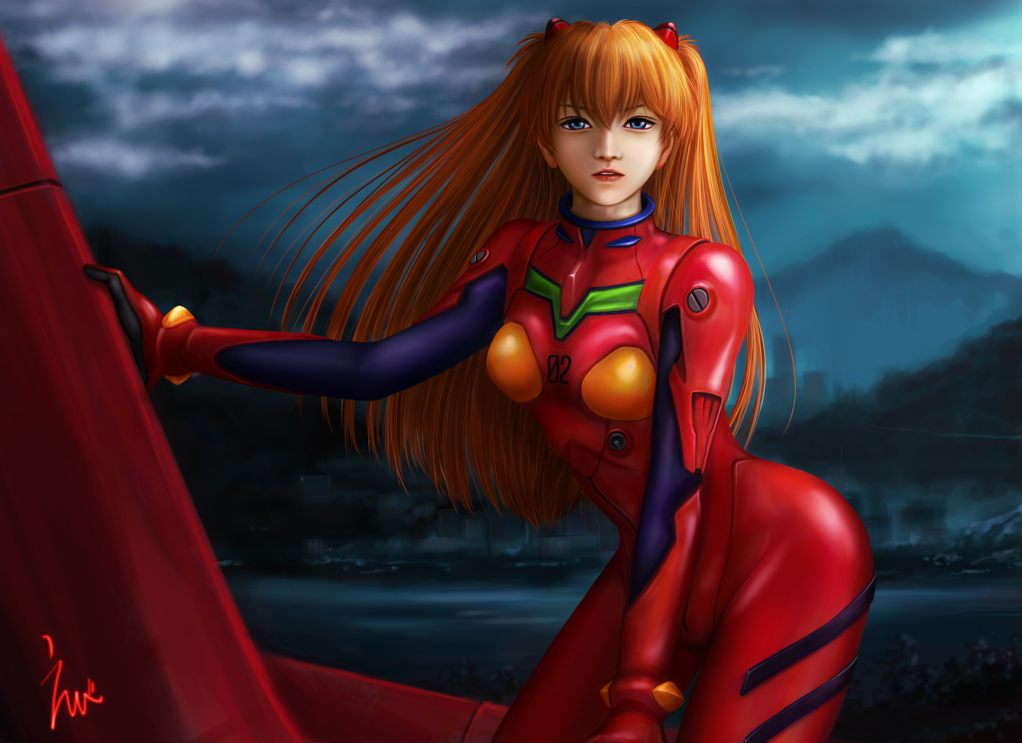 Laden Sie das Evangelion, Animes, Neon Genesis Evangelion, Asuka Langley Sohryu-Bild kostenlos auf Ihren PC-Desktop herunter