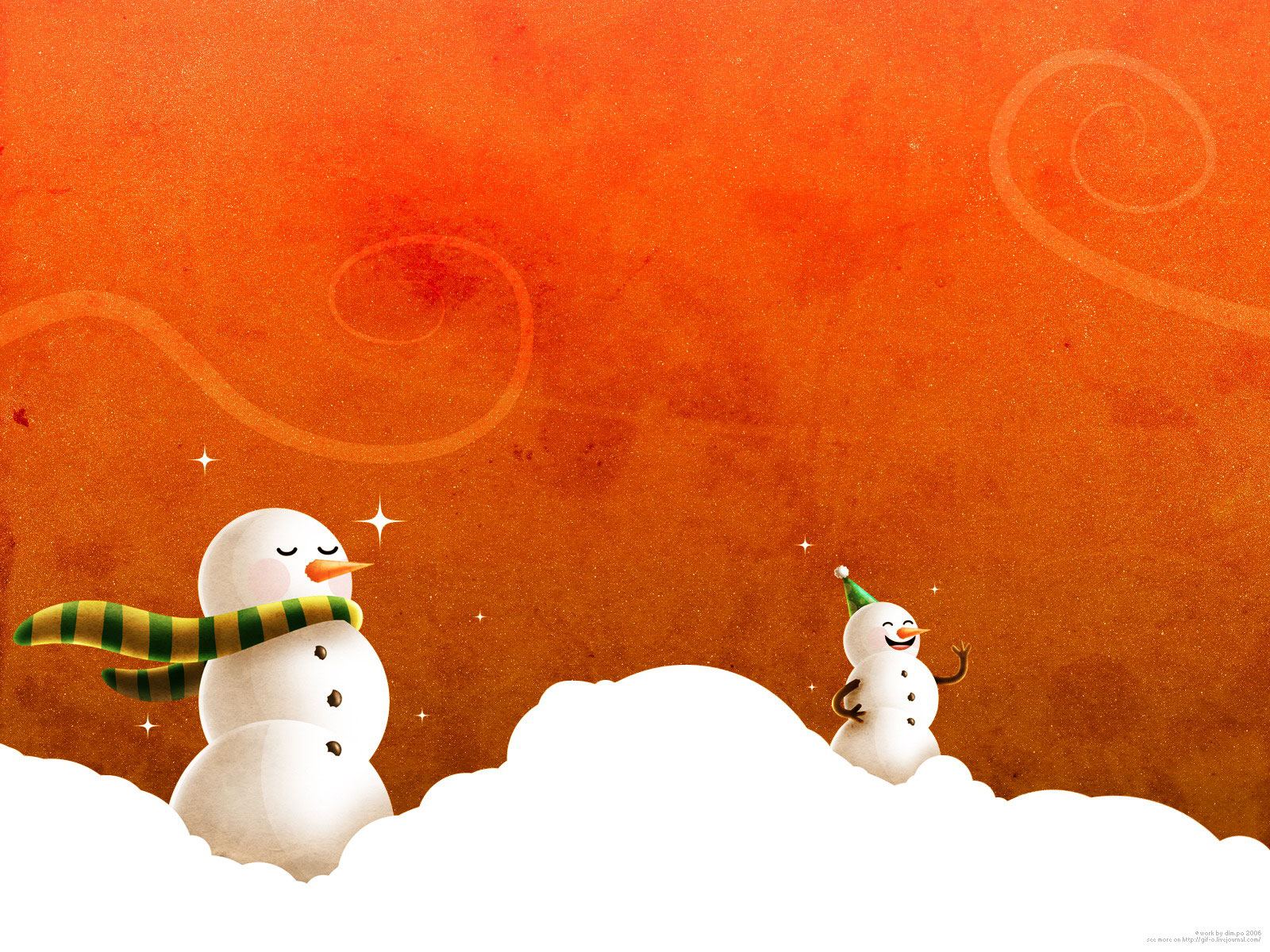 1076496 descargar fondo de pantalla artístico, dibujo animado, muñeco de nieve, invierno: protectores de pantalla e imágenes gratis