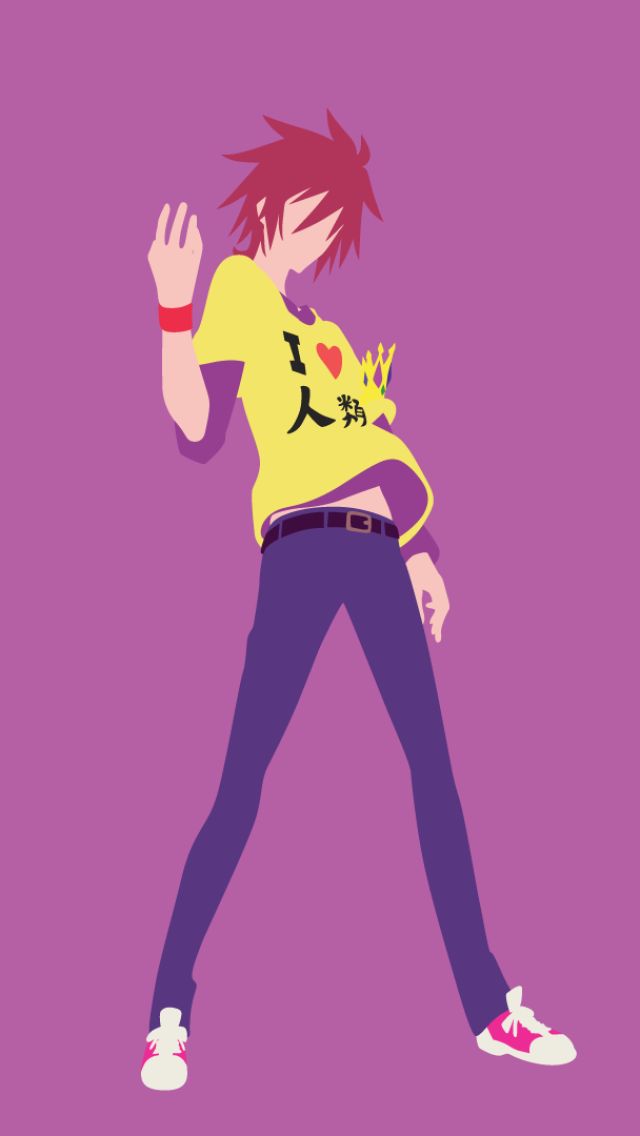 Download mobile wallpaper Anime, Jeans, Belt, Minimalist, Red Hair, Sora (No Game No Life), No Game No Life for free.