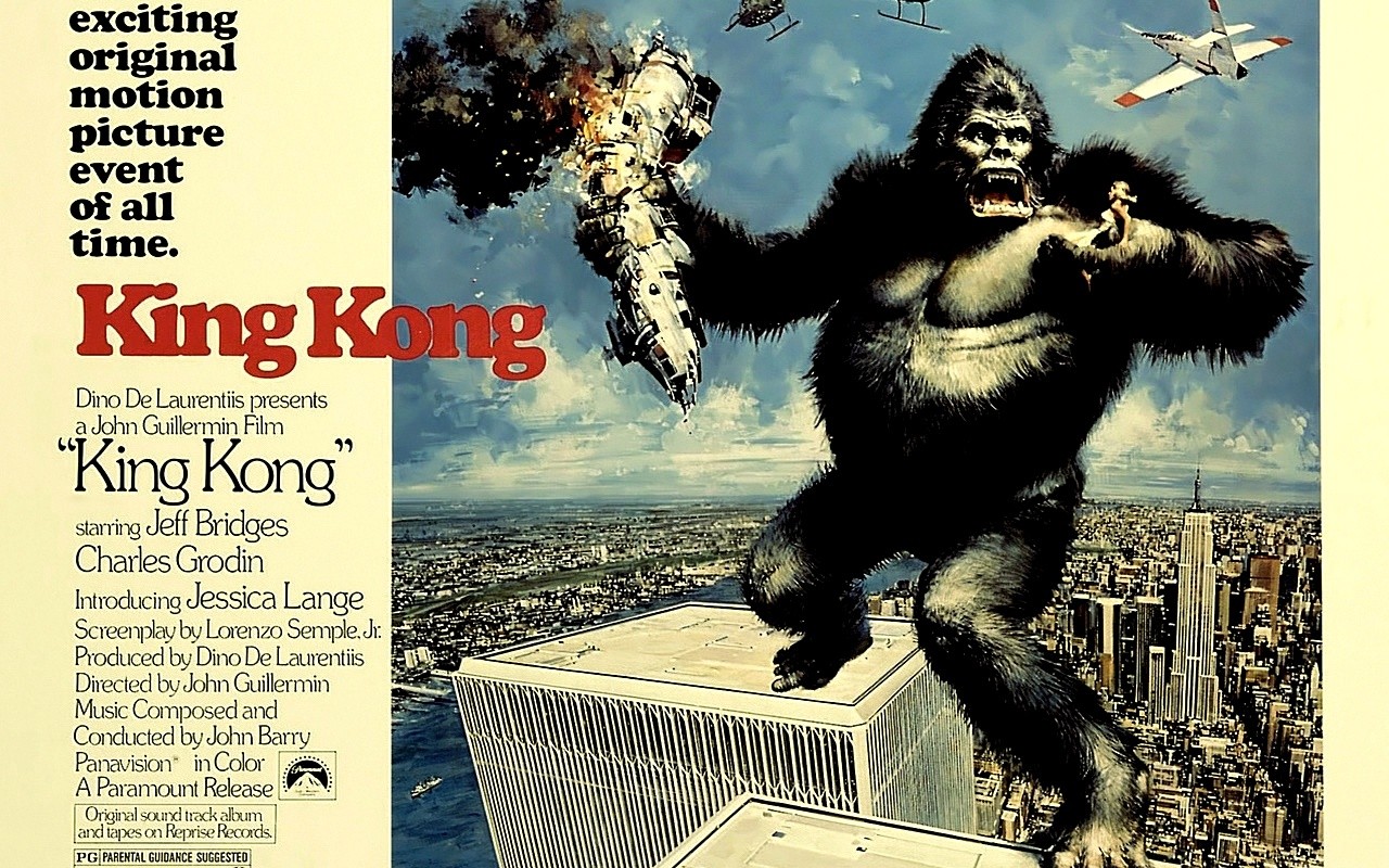 Скачать обои Кинг Конг (1976) на телефон бесплатно