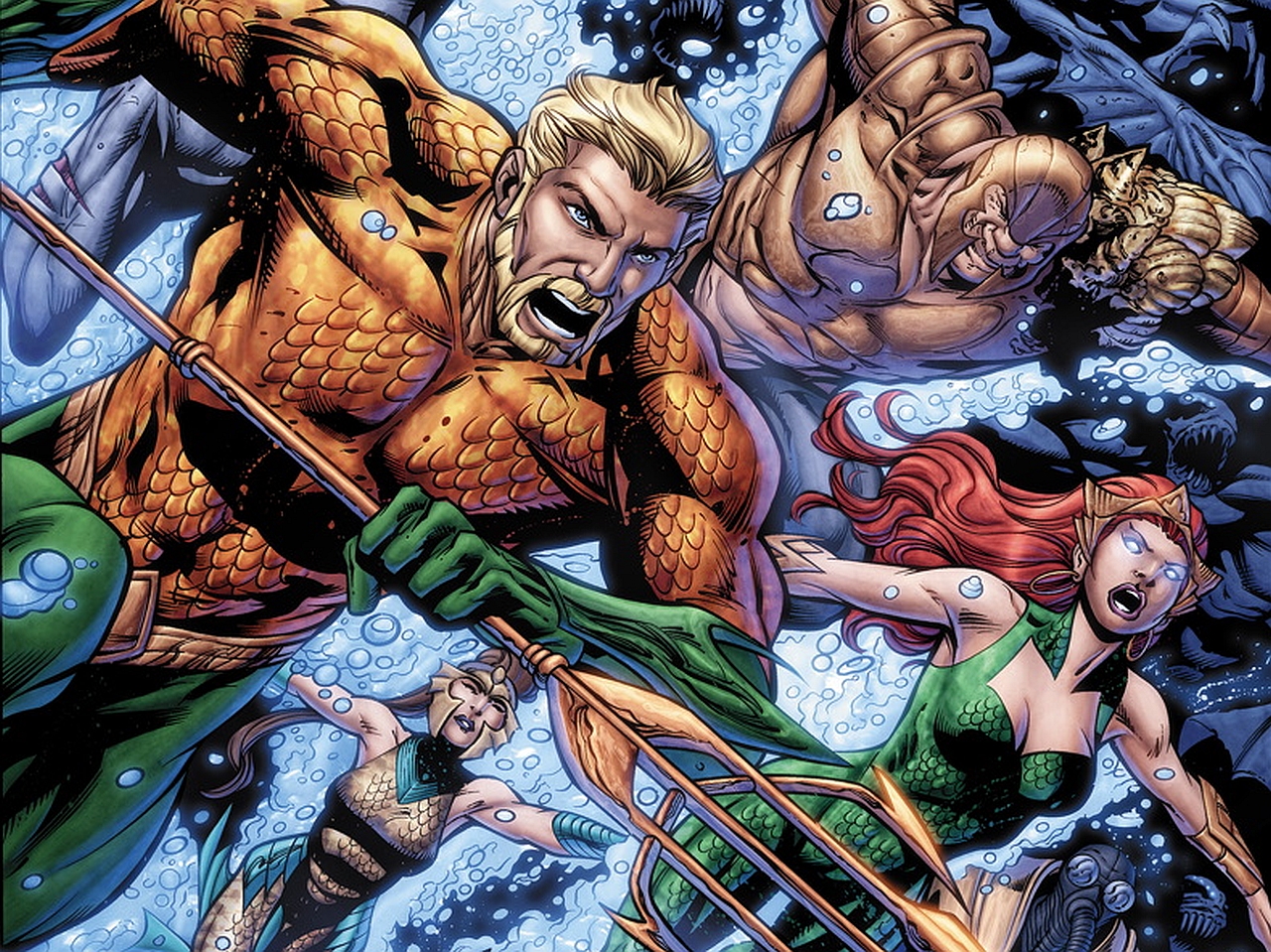 Handy-Wallpaper Comics, Aquaman kostenlos herunterladen.