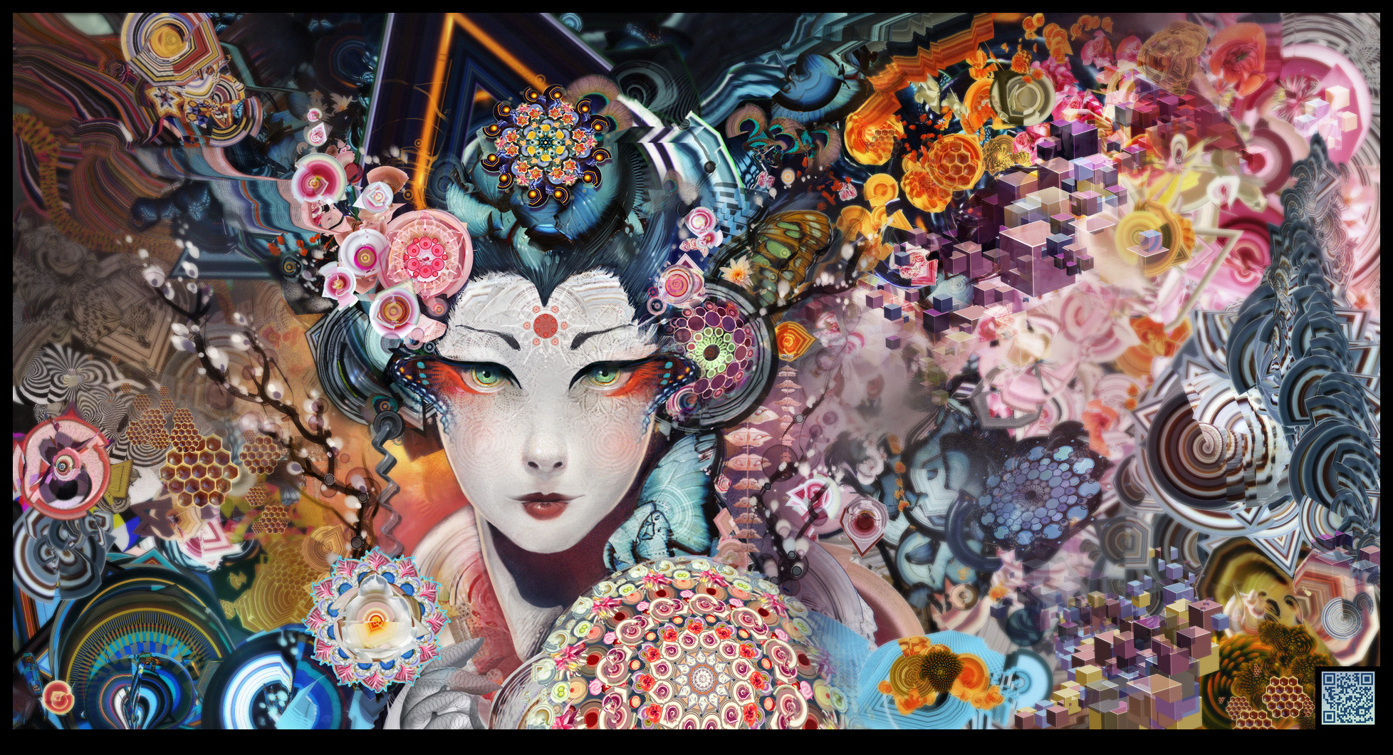 244774 Hintergrundbild herunterladen künstlerisch, orientalisch, bunt, geisha - Bildschirmschoner und Bilder kostenlos