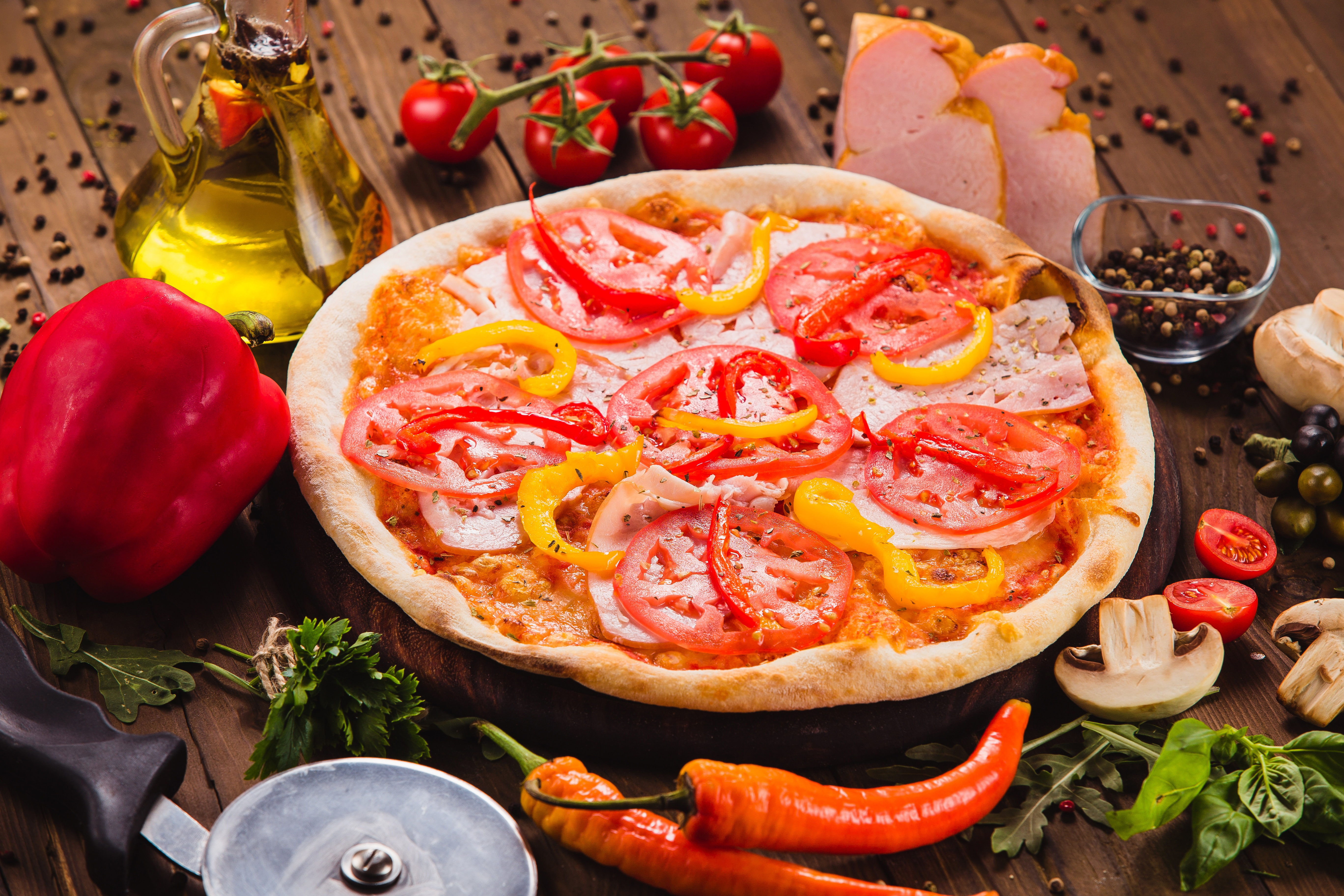 Baixe gratuitamente a imagem Comida, Pizza, Pimenta, Natureza Morta, Tomate, Vegetal na área de trabalho do seu PC