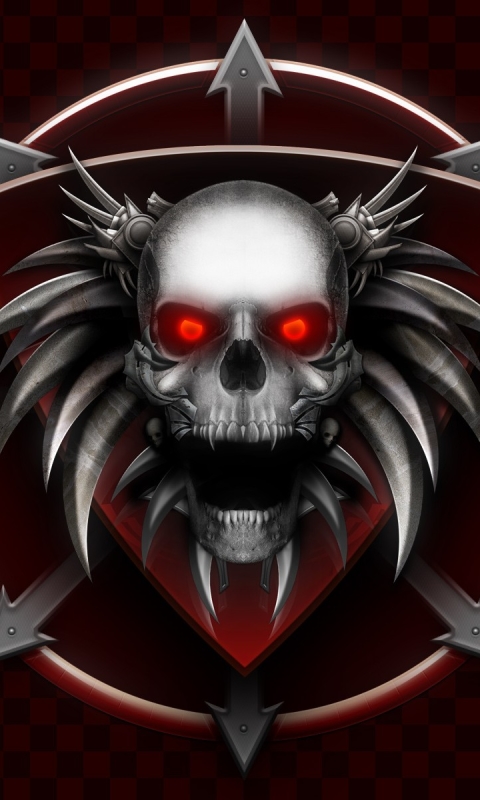 Download mobile wallpaper Skull, Dark for free.