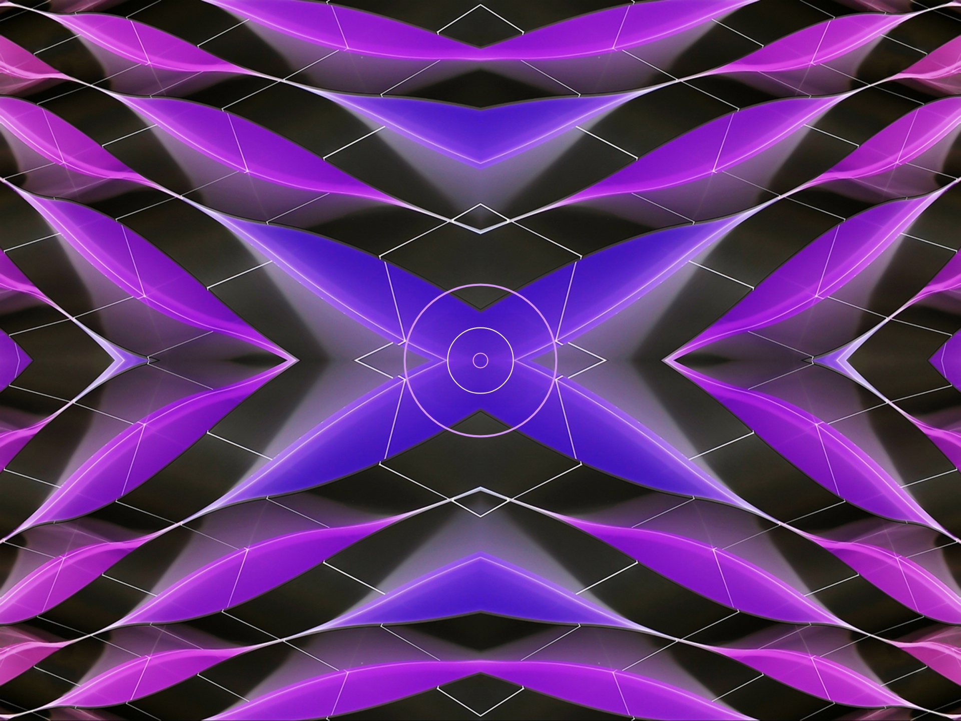 無料モバイル壁紙概要, 対称, 紫のをダウンロードします。