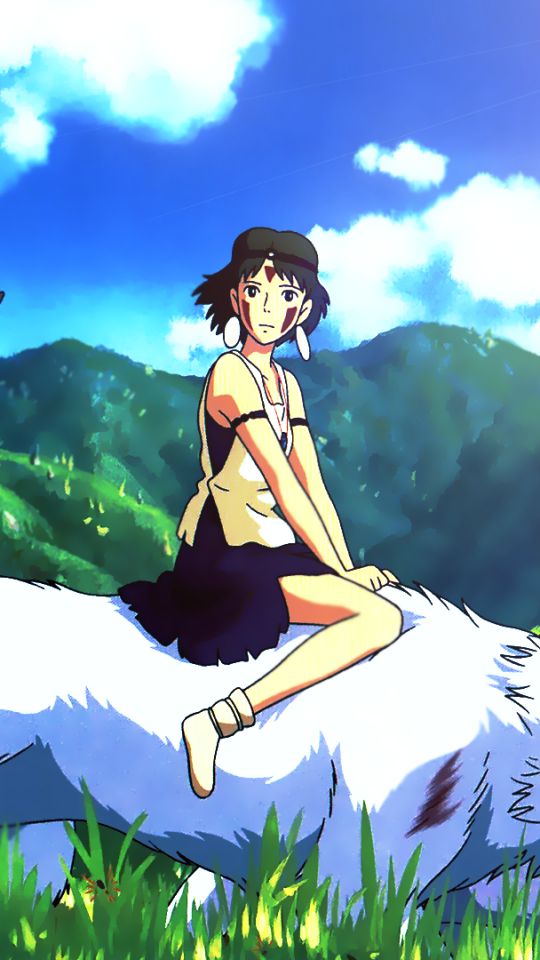 Handy-Wallpaper Animes, Prinzessin Mononoke kostenlos herunterladen.