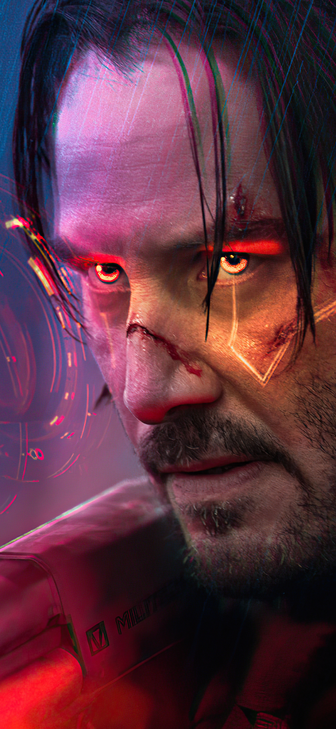Handy-Wallpaper Keanu Reeves, Computerspiele, Cyberpunk 2077, Johannes Wick kostenlos herunterladen.