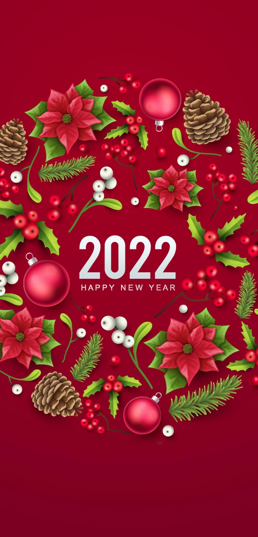 Download mobile wallpaper Holiday, New Year 2022 for free.