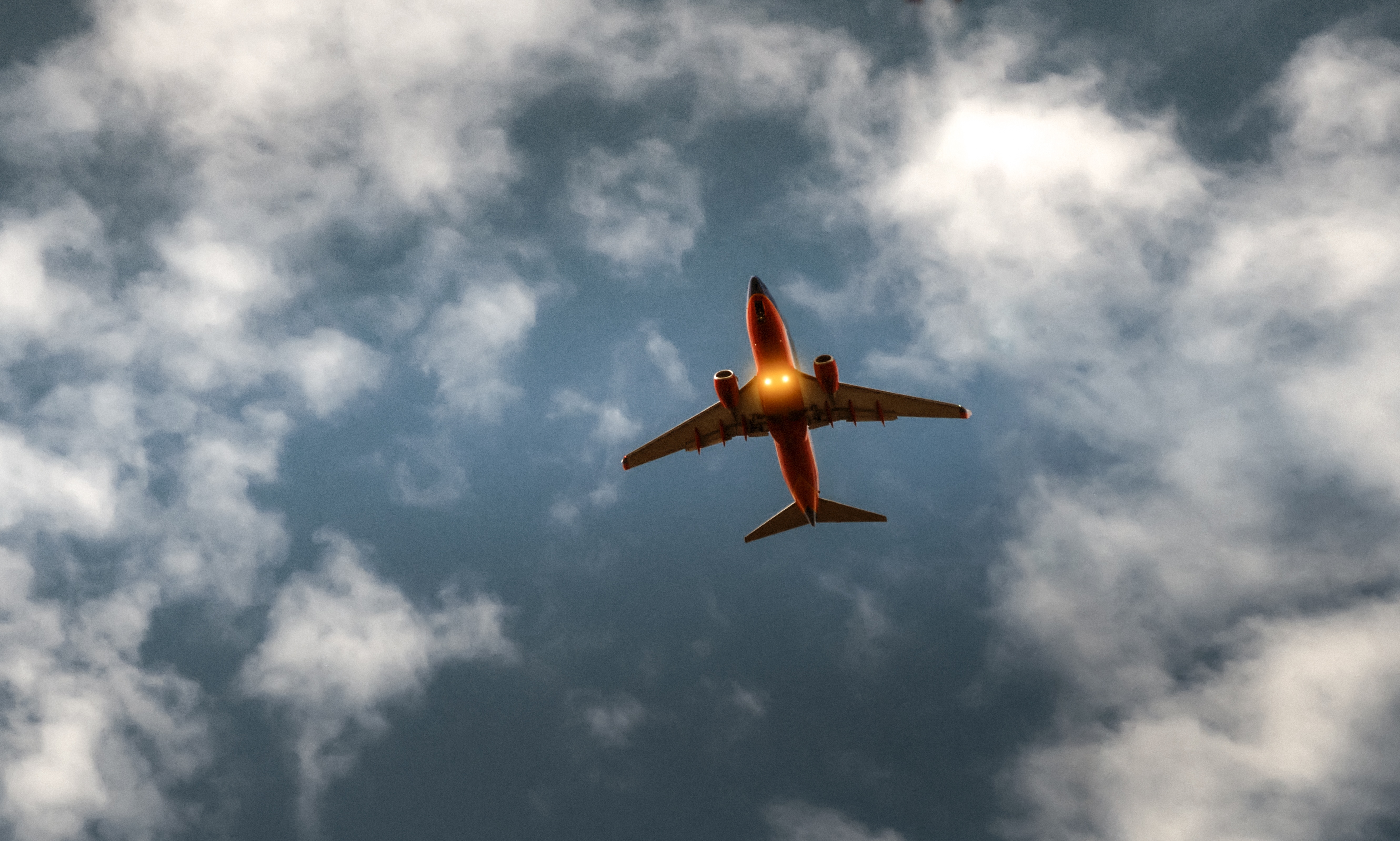 Download mobile wallpaper Clouds, Miscellaneous, Sky, Miscellanea, Airplane, Plane, Flight for free.