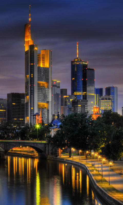 Download mobile wallpaper Cities, City, Frankfurt, Man Made for free.