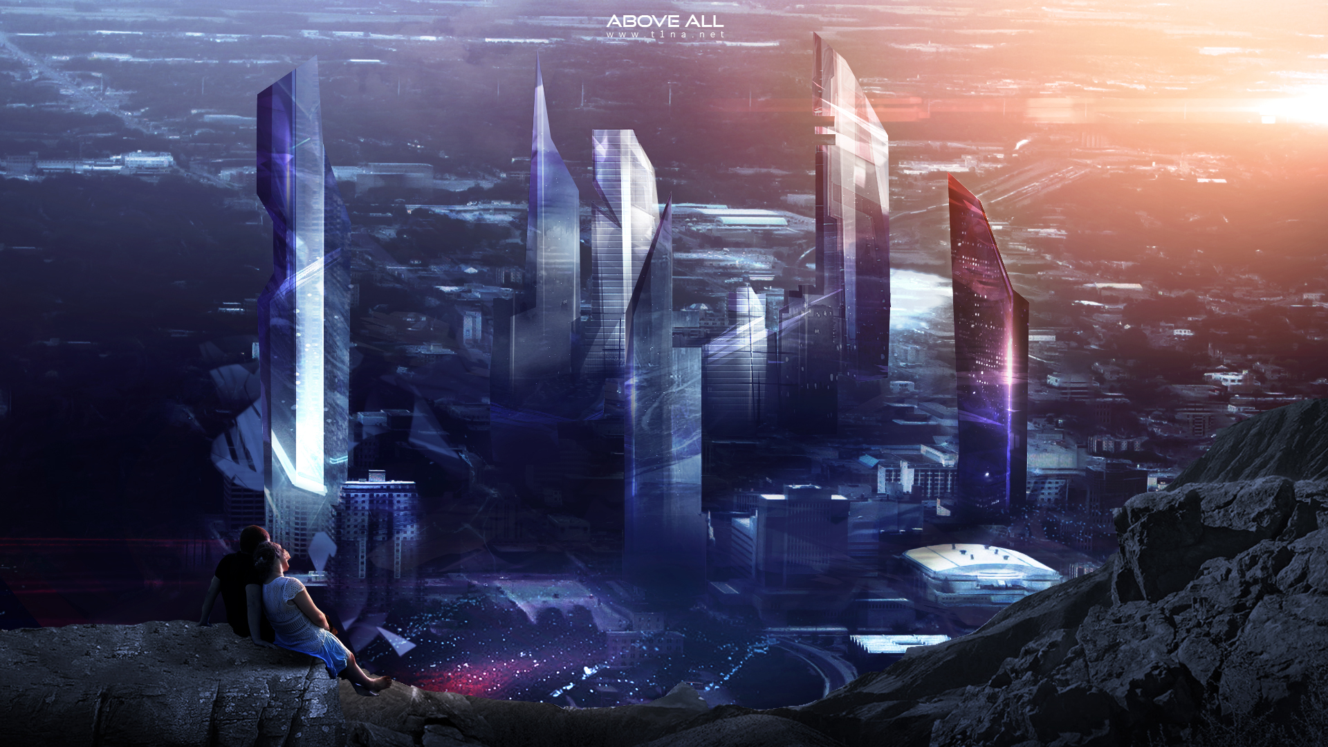 Free download wallpaper City, Sci Fi on your PC desktop