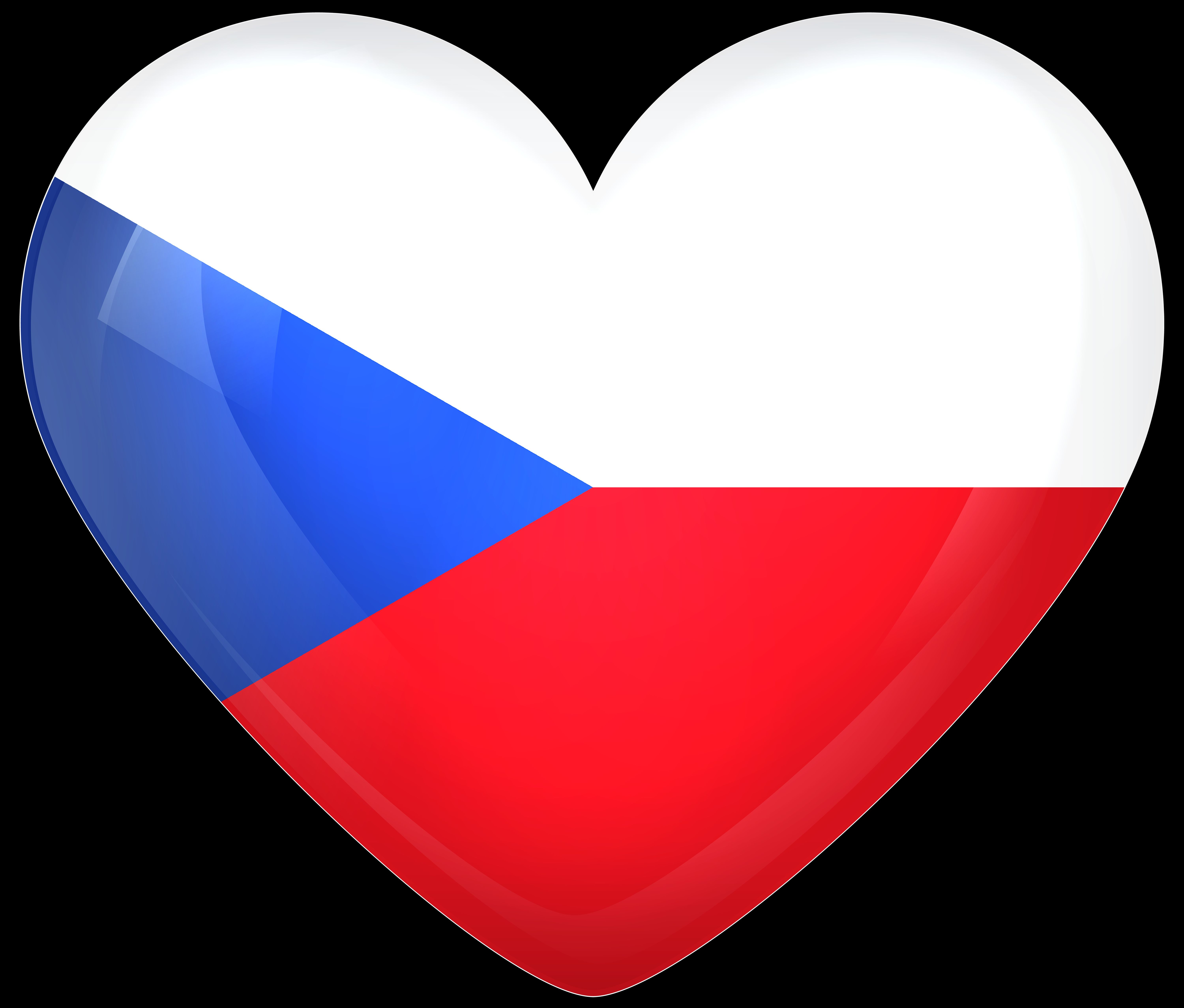 Baixar papel de parede para celular de Bandeiras, Miscelânea, Coração, Bandeira, Bandeira Da República Tcheca gratuito.