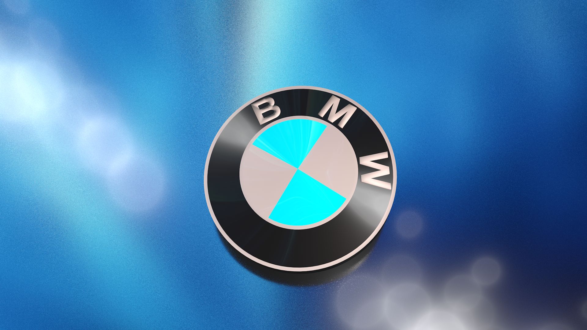 無料モバイル壁紙Bmw, 3D, 青い, ロゴ, 乗り物, Cgをダウンロードします。