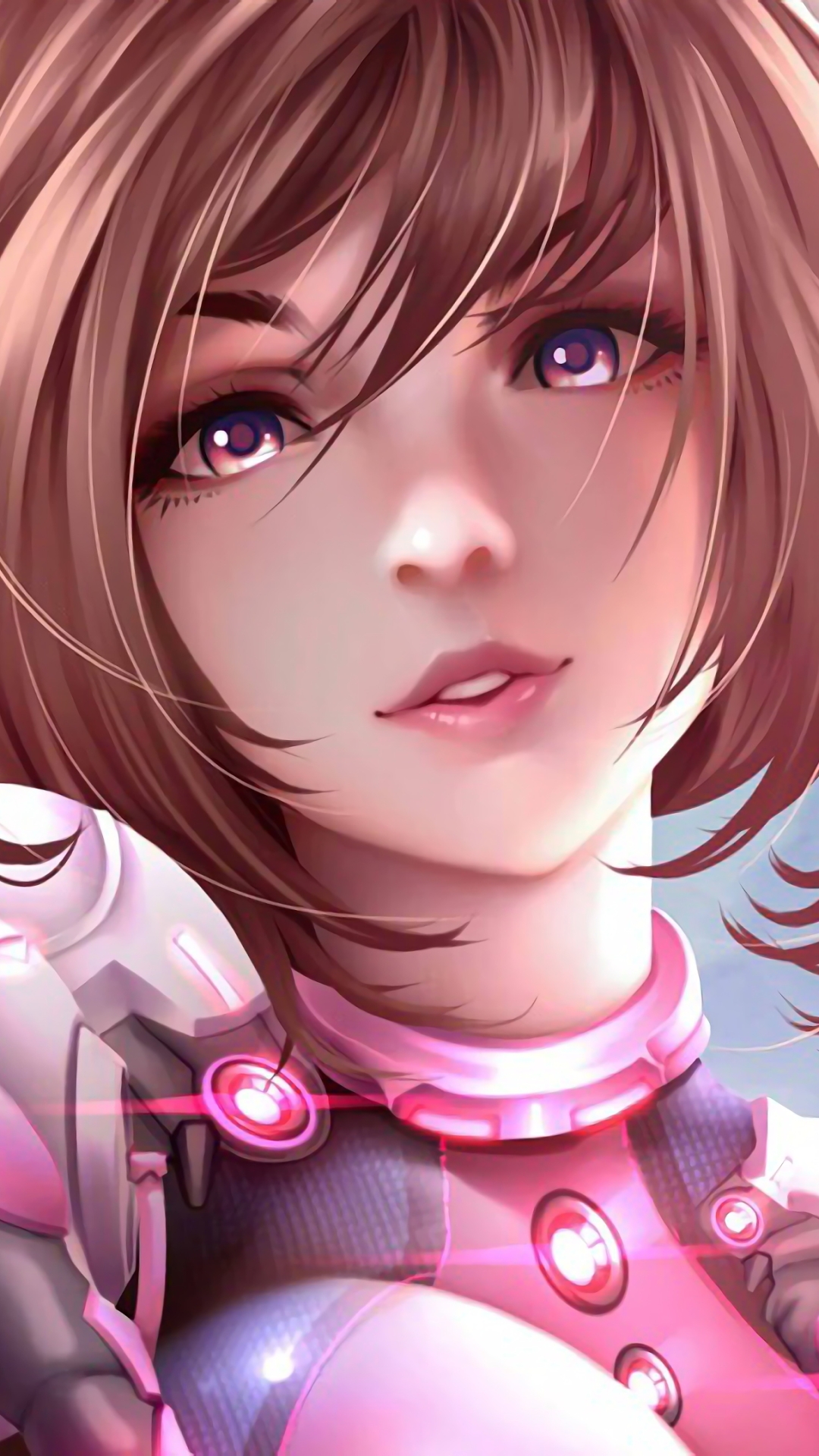 Descarga gratuita de fondo de pantalla para móvil de Animado, Pelo Castaño, Ojos Morados, My Hero Academia, Ochaco Uraraka.