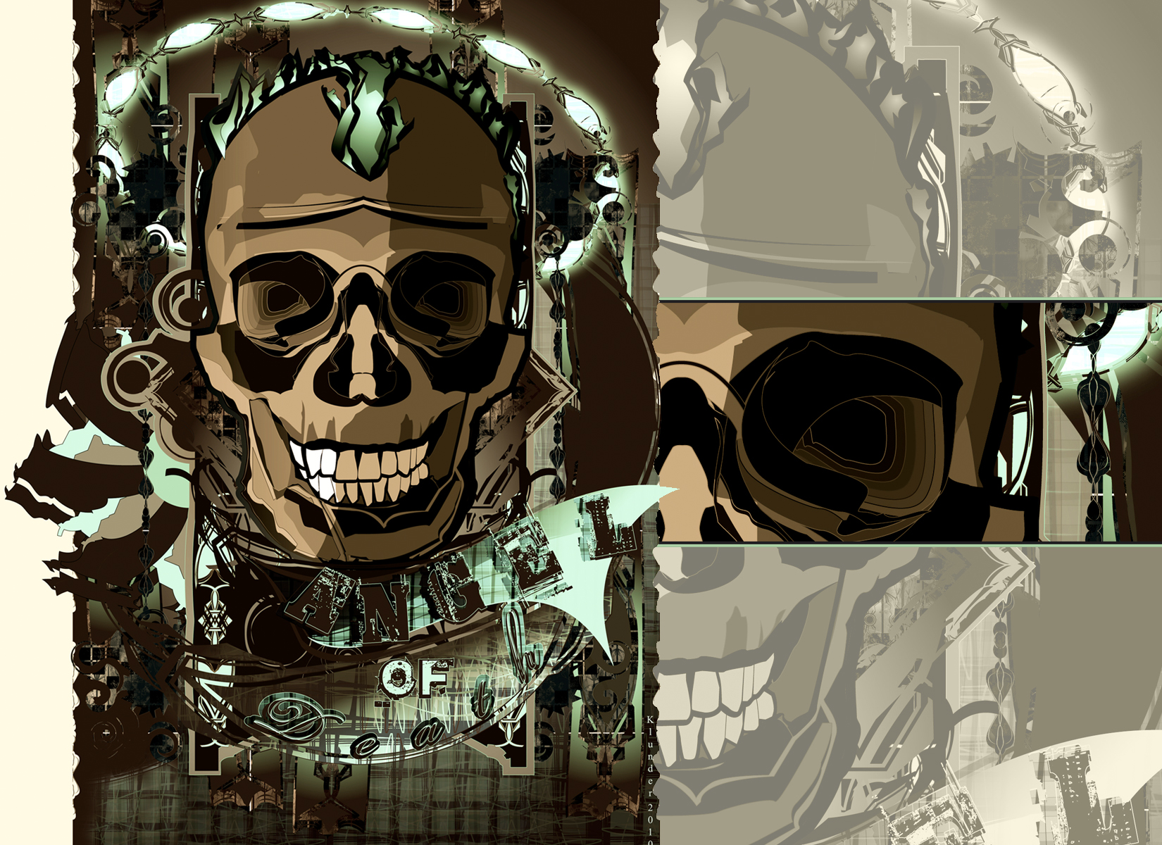 Free download wallpaper Dark, Skull on your PC desktop