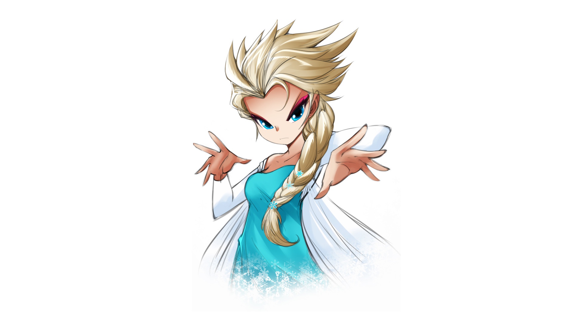 Free download wallpaper Frozen, Blonde, Blue Eyes, Braid, Movie, Frozen (Movie), Elsa (Frozen) on your PC desktop