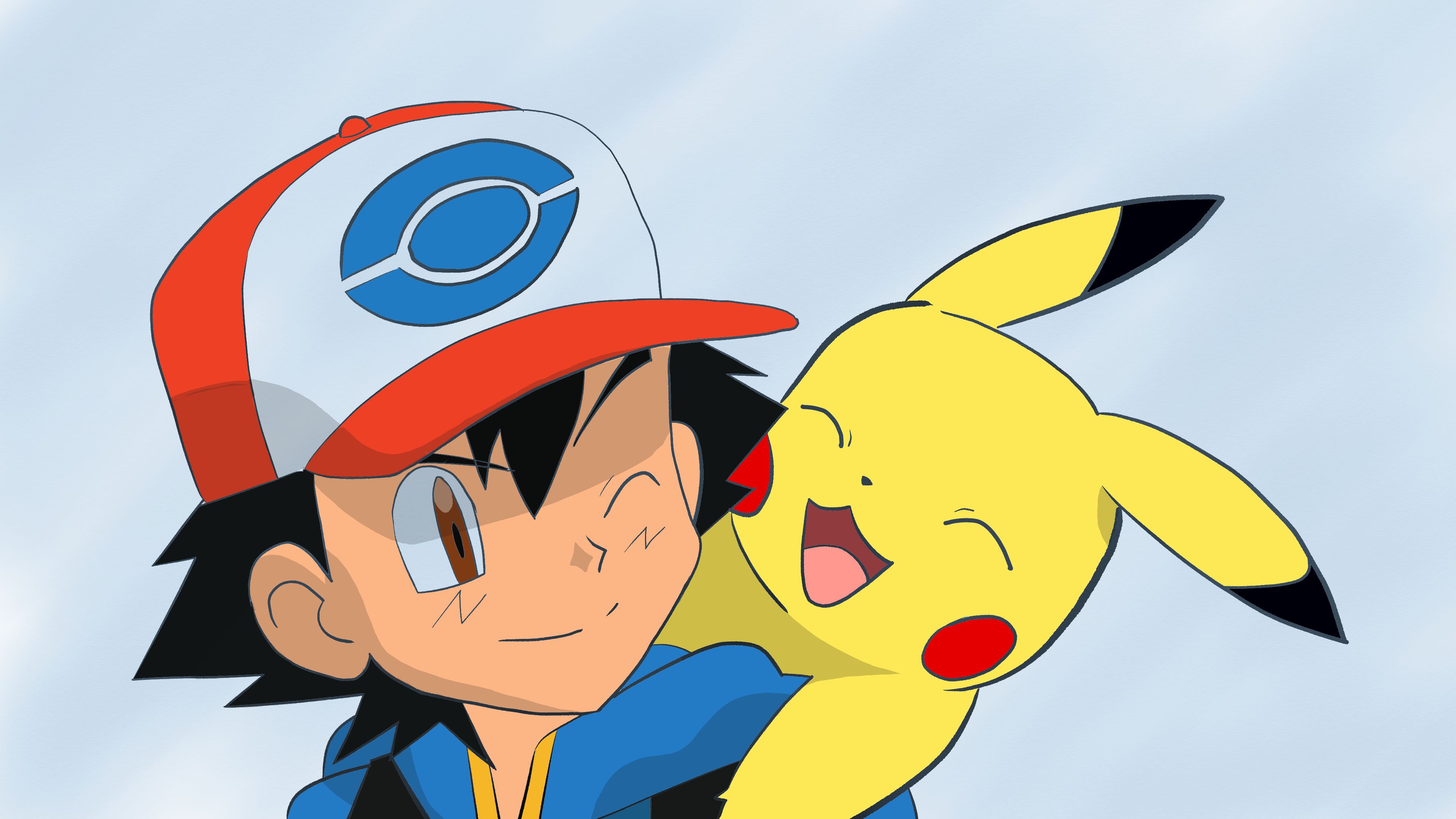 Baixar papel de parede para celular de Anime, Pokémon, Pikachu, Ash Ketchum gratuito.