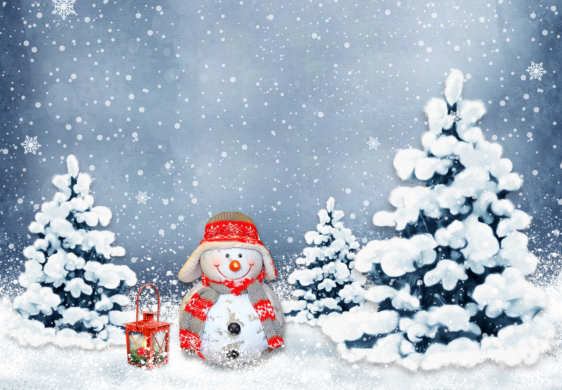 Free download wallpaper Snowman, Artistic on your PC desktop