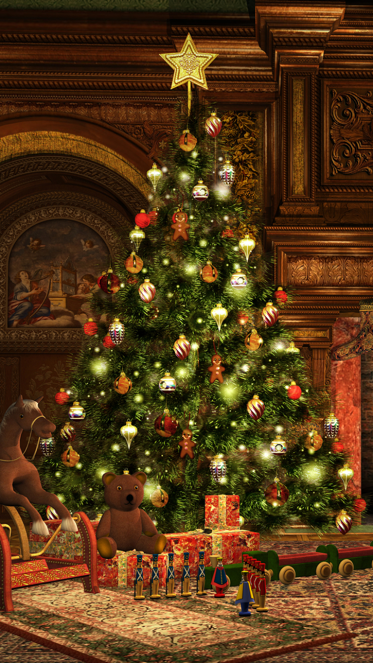 Handy-Wallpaper Feiertage, Weihnachten, Weihnachtsbaum, Ferien, Feiertag kostenlos herunterladen.