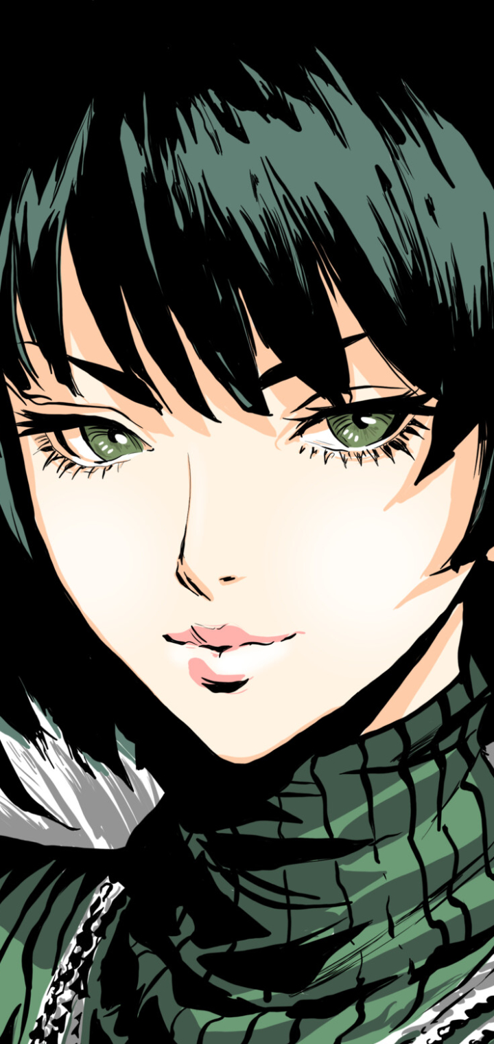 Baixar papel de parede para celular de Anime, Cabelo Verde, Olhos Verdes, Enfrentar, One Punch Man, Fubuki (One Punch Man) gratuito.