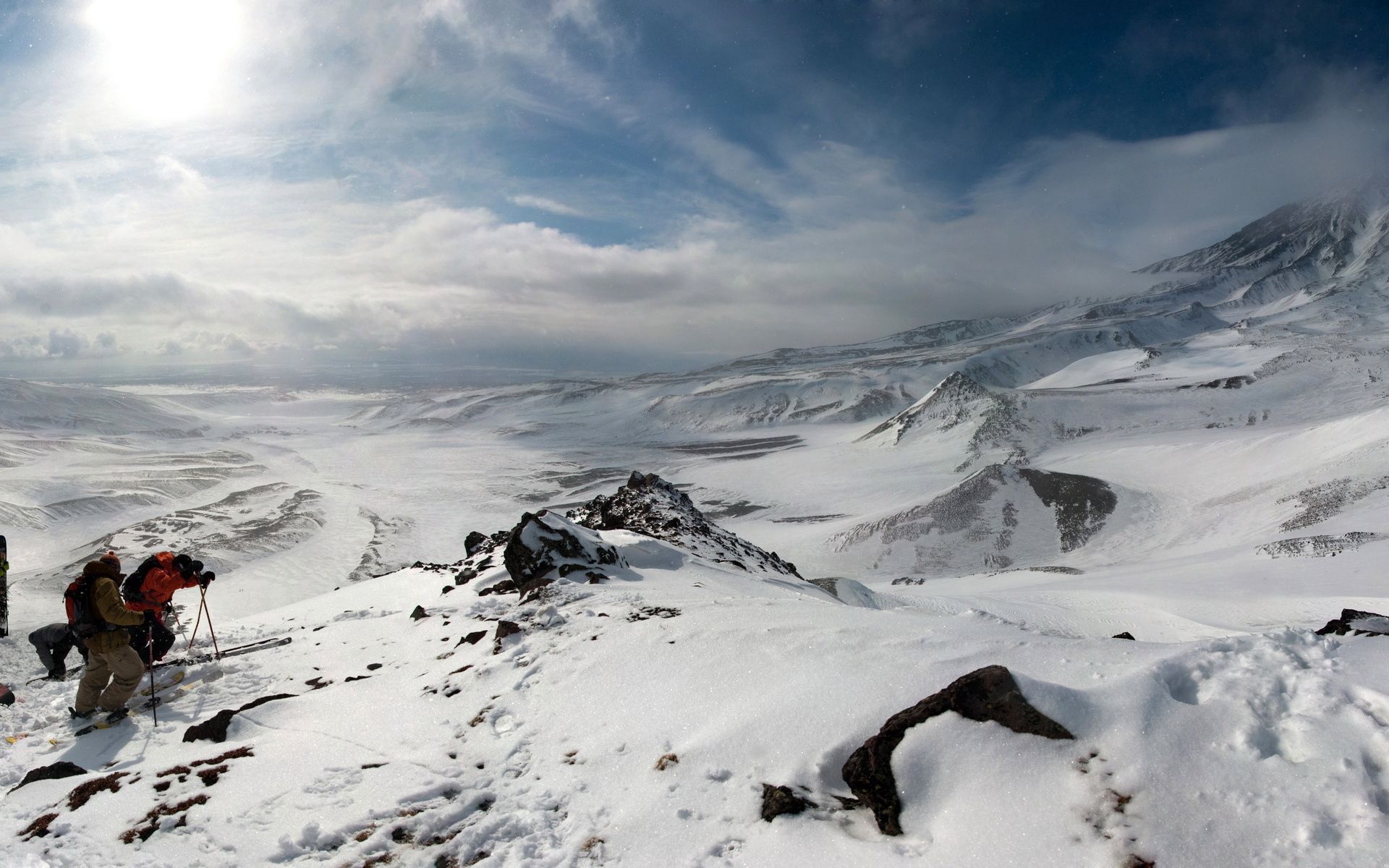 150429 descargar fondo de pantalla naturaleza, montañas, nieve, altura, escalada, ascenso, conquista, montañismo, alpinismo: protectores de pantalla e imágenes gratis