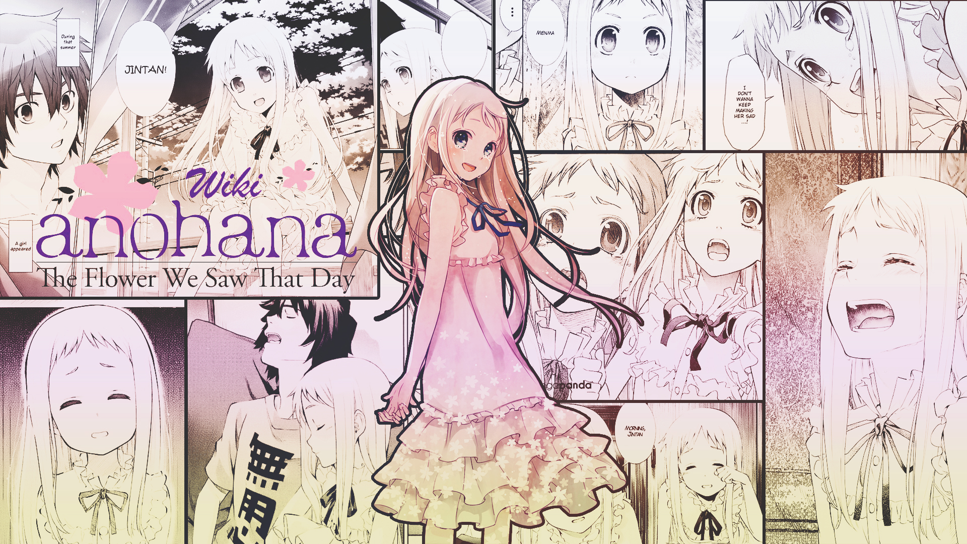 Free download wallpaper Anime, Meiko Honma, Anohana on your PC desktop