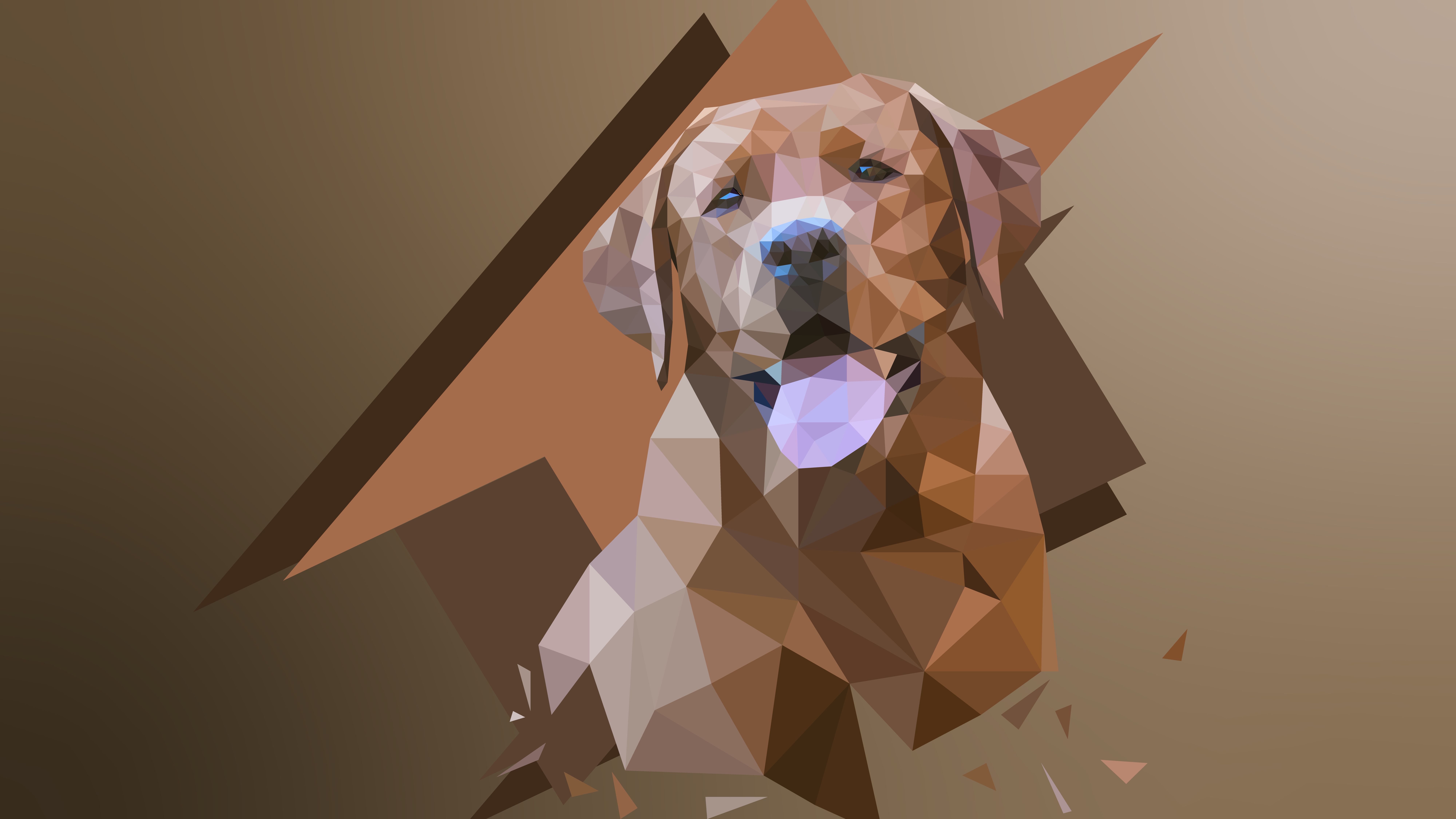 Download mobile wallpaper Abstract, Dog, Facets for free.