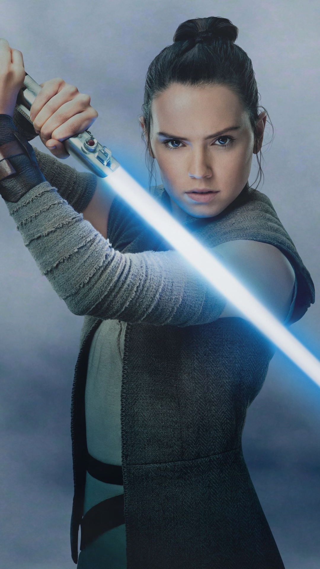 Download mobile wallpaper Star Wars, Lightsaber, Movie, Daisy Ridley, Rey (Star Wars), Star Wars: The Last Jedi for free.