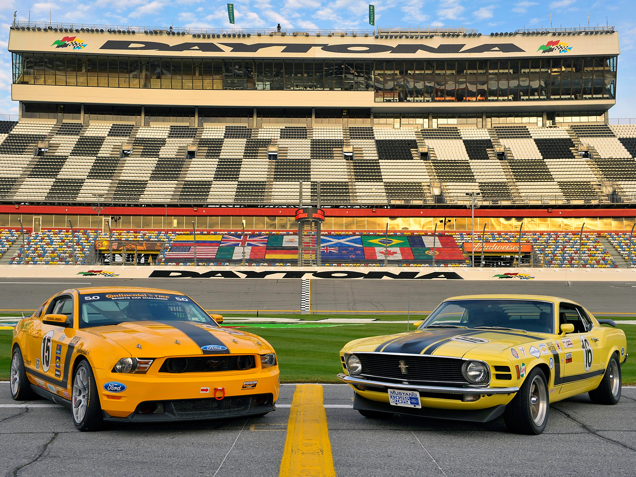 ford mustang, yellow car, vehicles, ford mustang boss 302, car, ford, orange car