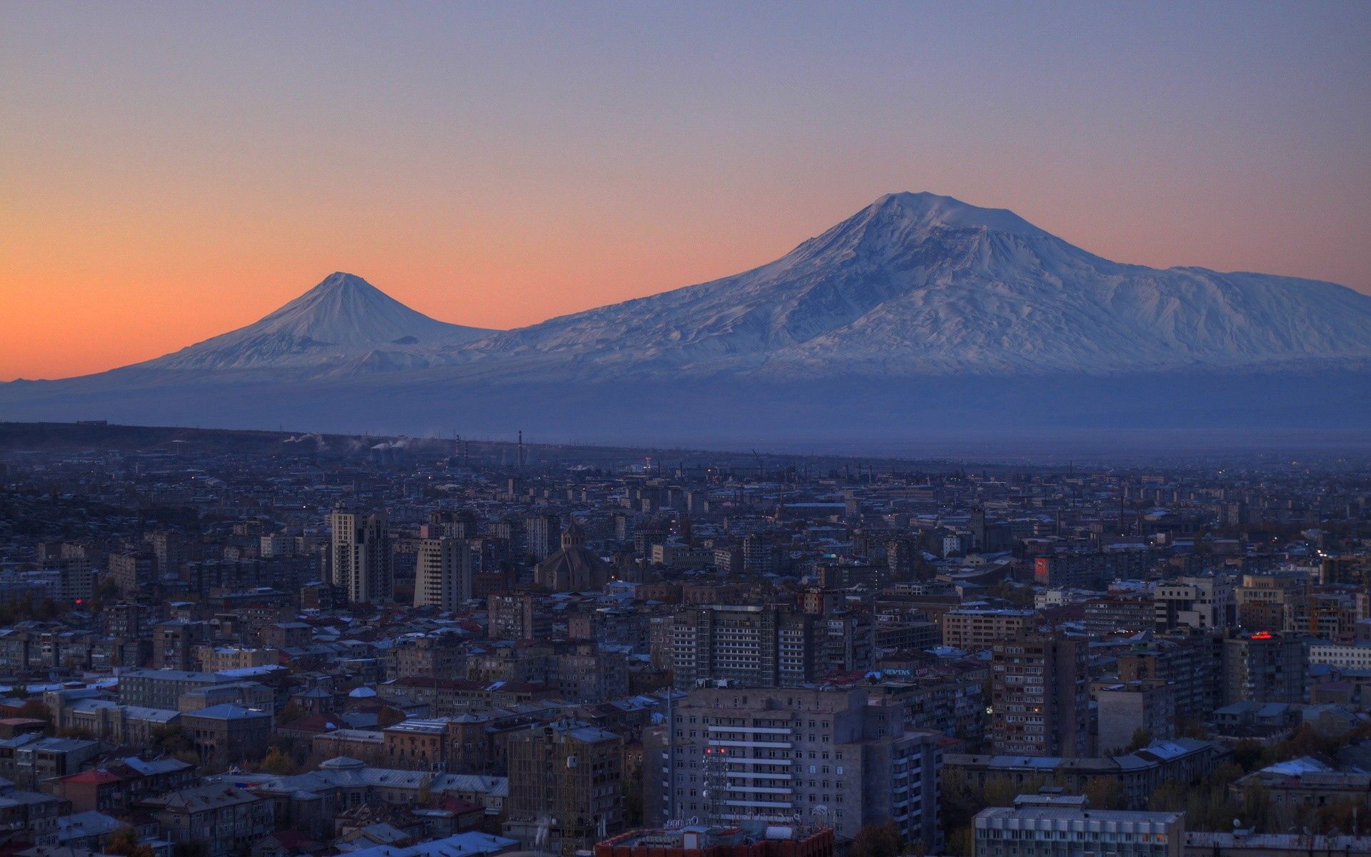 61770画像をダウンロード風景, 都市, 家, 山脈, 市, アルメニア, エレバン, アララト-壁紙とスクリーンセーバーを無料で