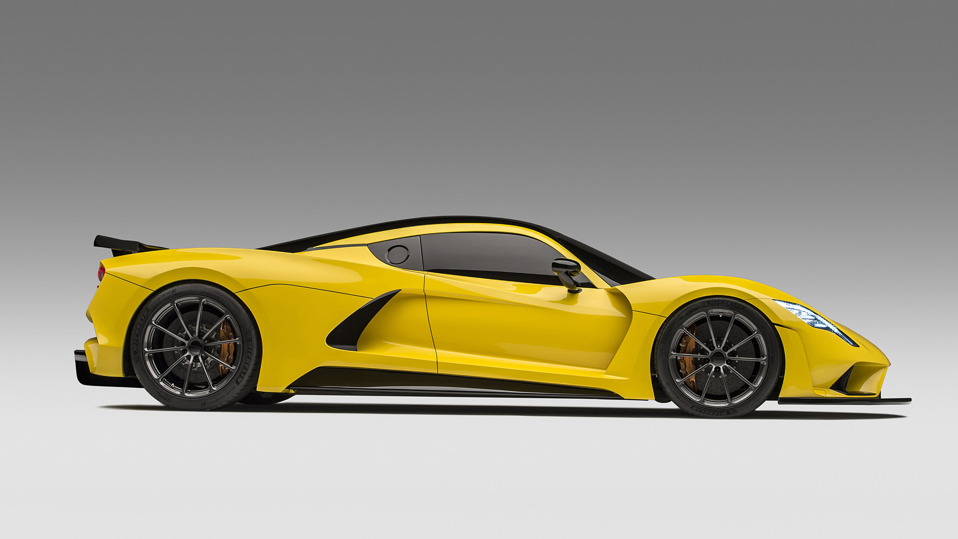 Free download wallpaper Car, Supercar, Vehicles, Yellow Car, Hennessey Venom F5 on your PC desktop