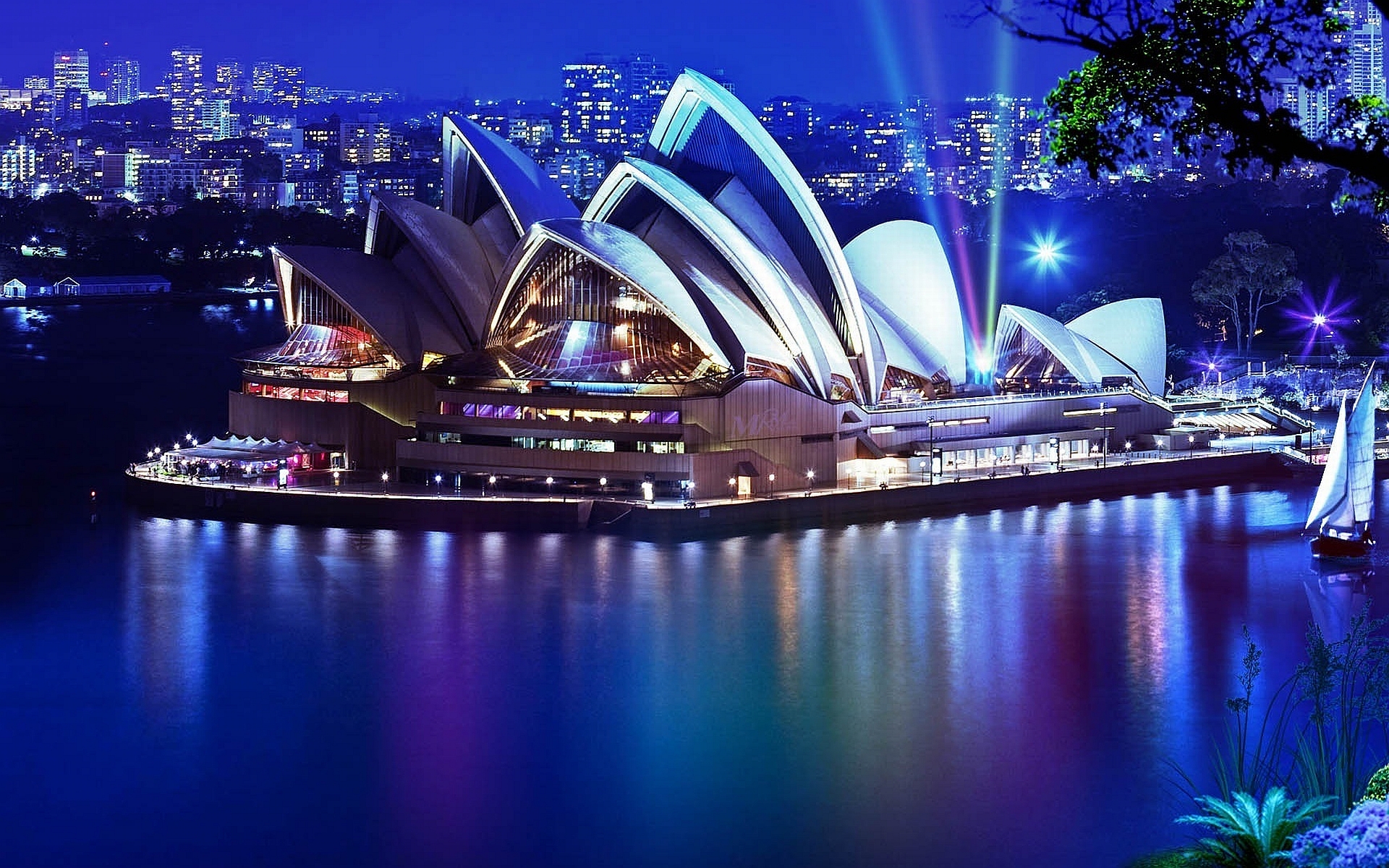Скачать обои бесплатно Сидней, Сиднейский Оперный Театр, Сделано Человеком картинка на рабочий стол ПК