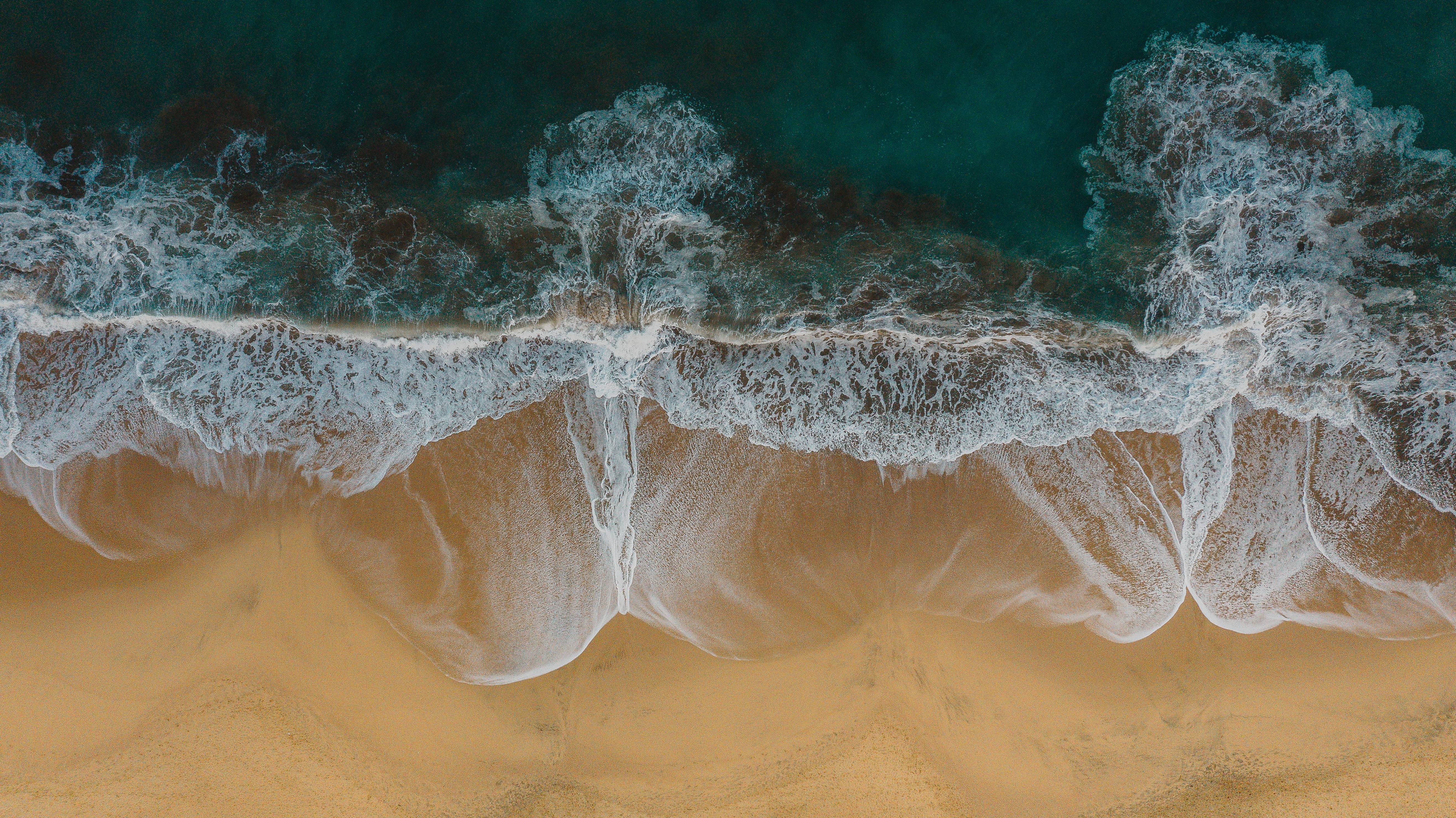 Laden Sie das Natur, Waves, Sand, Bank, Küste, Ufer, Strand-Bild kostenlos auf Ihren PC-Desktop herunter