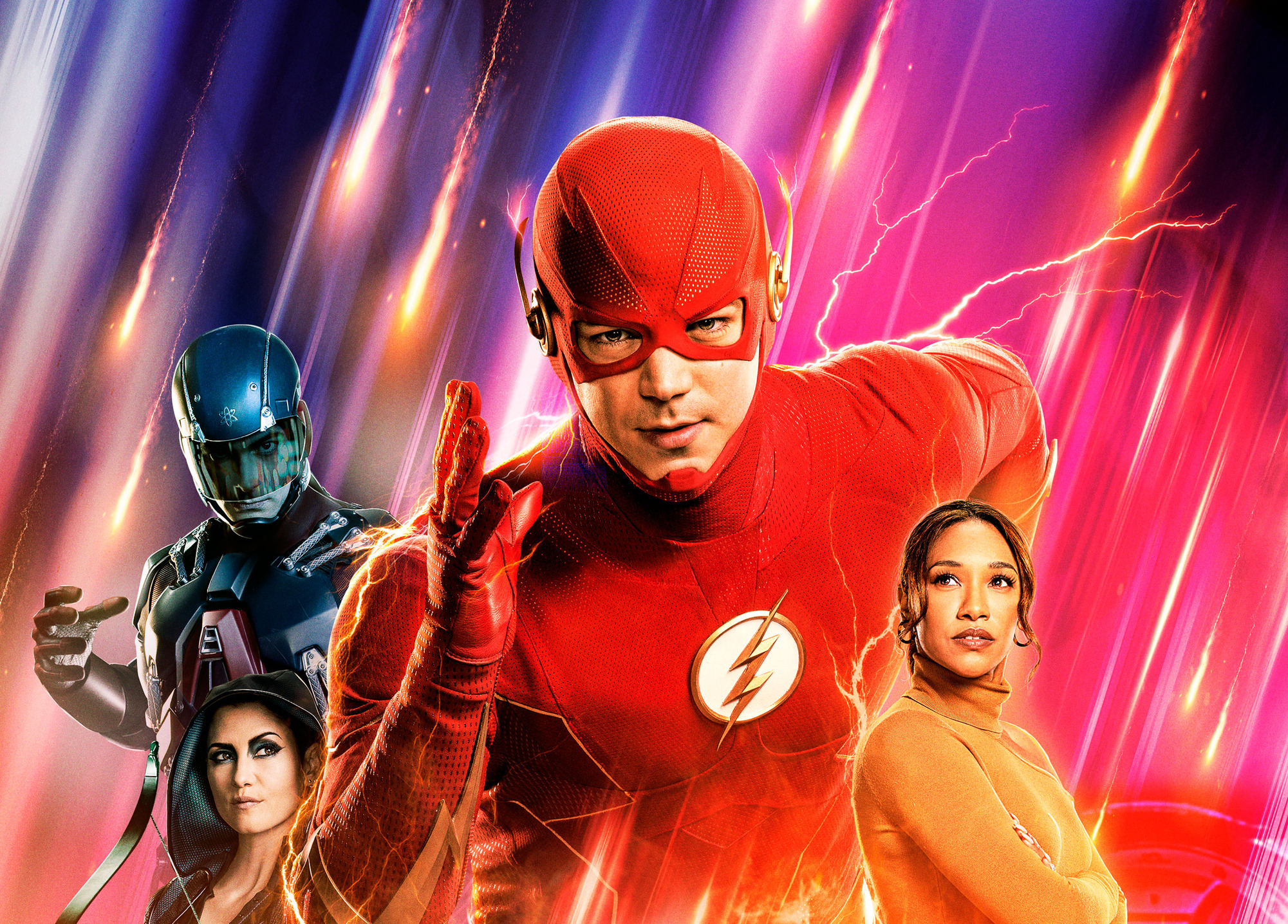 Download mobile wallpaper Flash, Tv Show, Atom (Dc Comics), Barry Allen, Ray Palmer, The Flash (2014), Iris West for free.