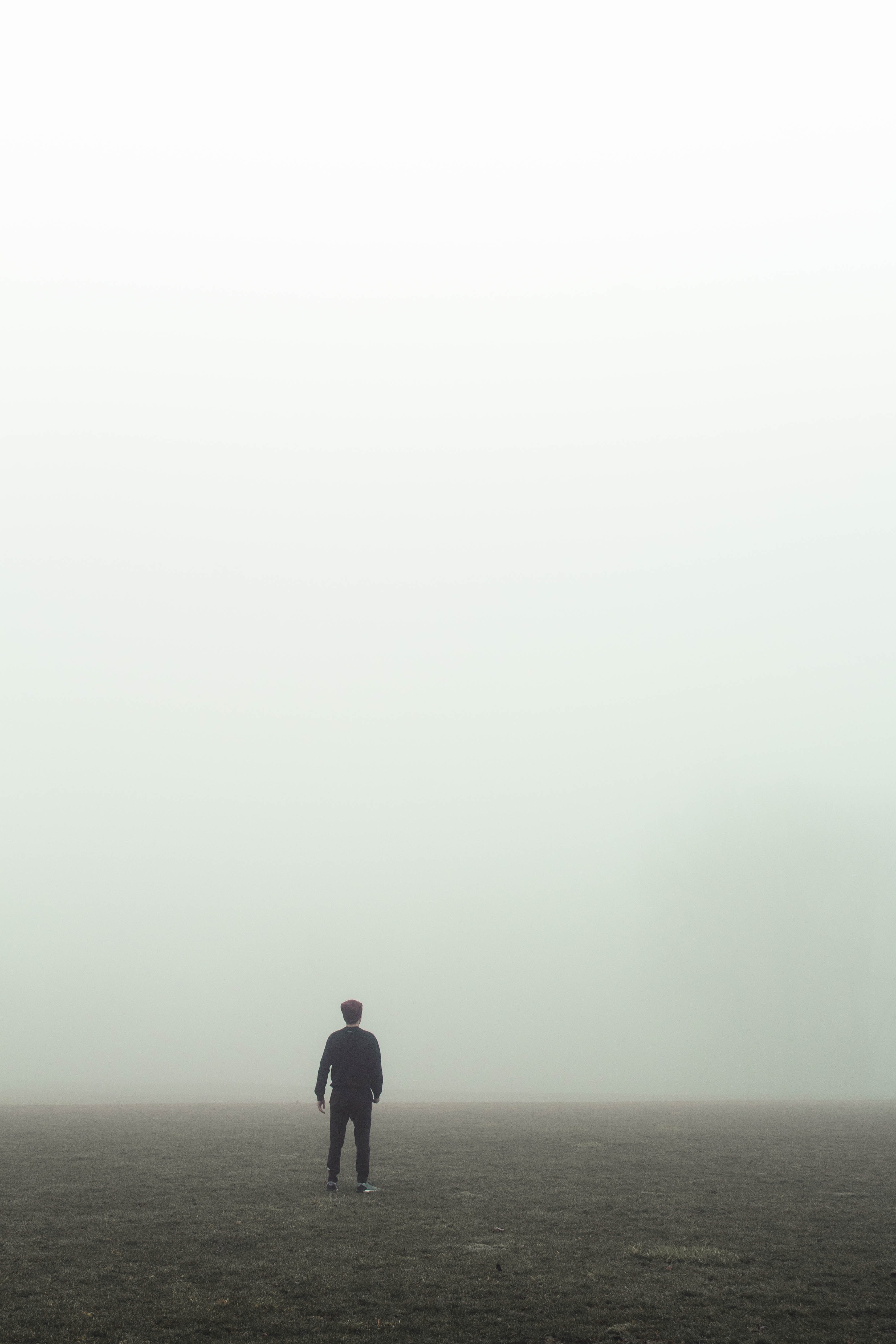 loneliness, horizon, miscellanea, miscellaneous, fog, alone, lonely Desktop home screen Wallpaper