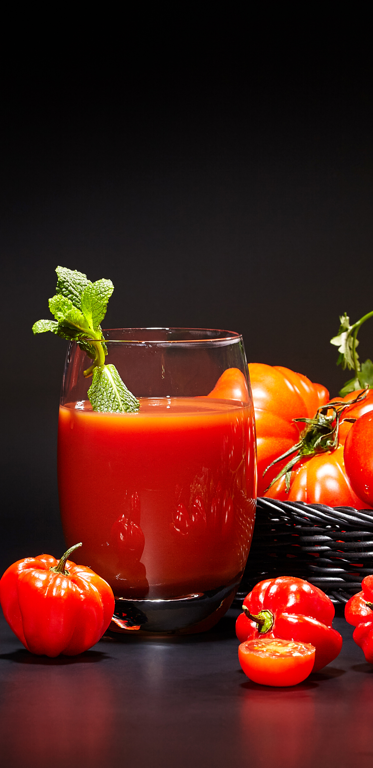 Download mobile wallpaper Food, Tomato, Juice for free.