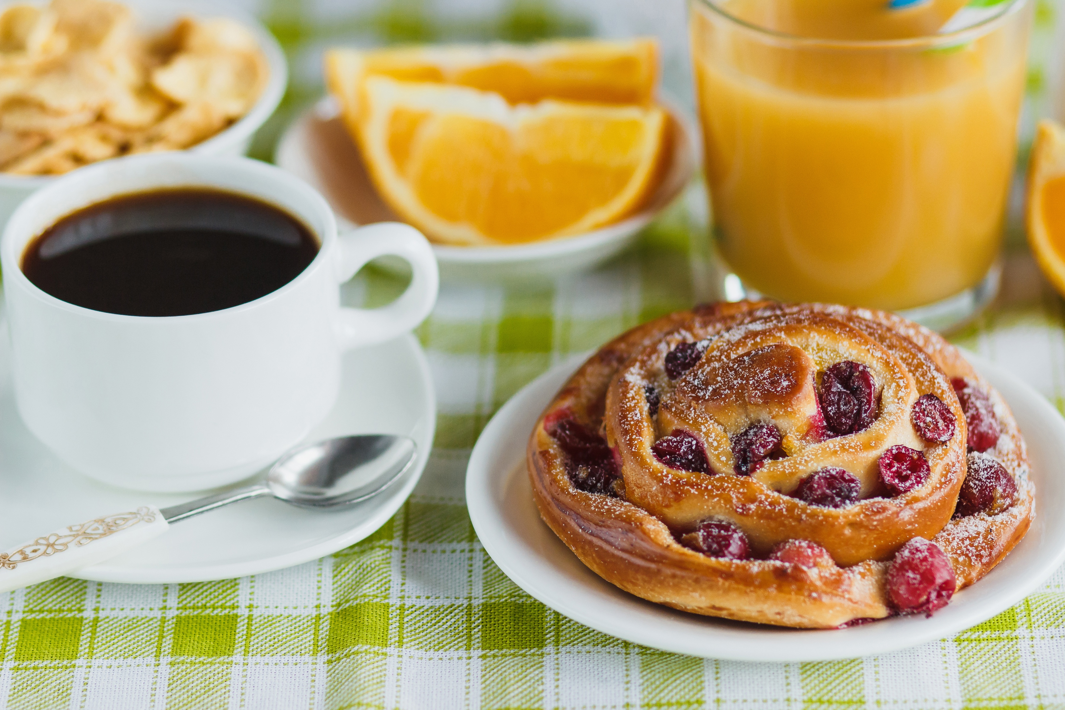 Download mobile wallpaper Food, Coffee, Still Life, Cup, Breakfast, Viennoiserie for free.