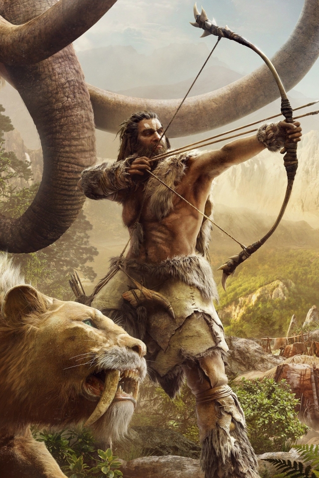 Download mobile wallpaper Saber Toothed Tiger, Video Game, Far Cry, Far Cry Primal for free.