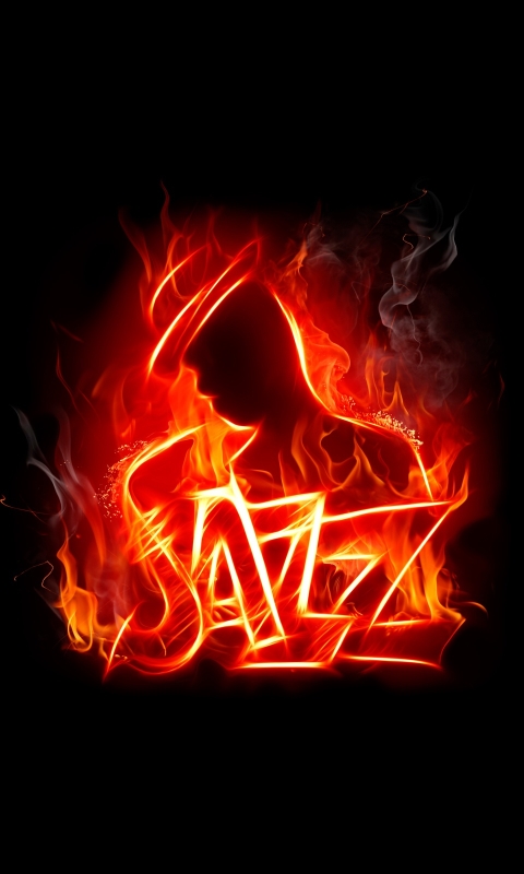 Download mobile wallpaper Music, Fire, Jazz for free.